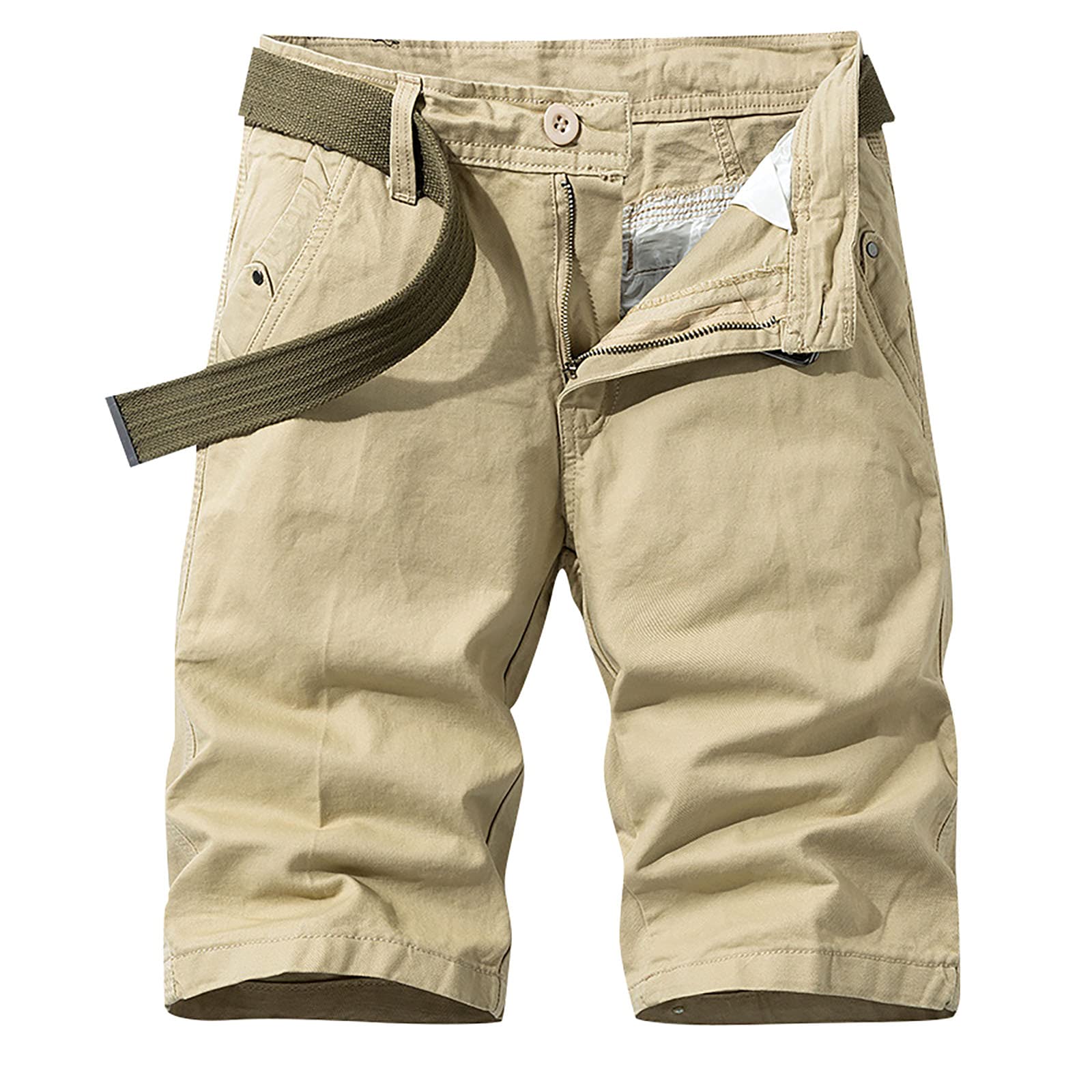 Men's Comfortable Lounge Knit Shorts with Elastic Waistband & Side Pockets - Casual Jean Shorts for Summer, Biking, and Outdoor Activities | Perfect for Relaxing at Home, Gym Workouts, and Beach Vacations