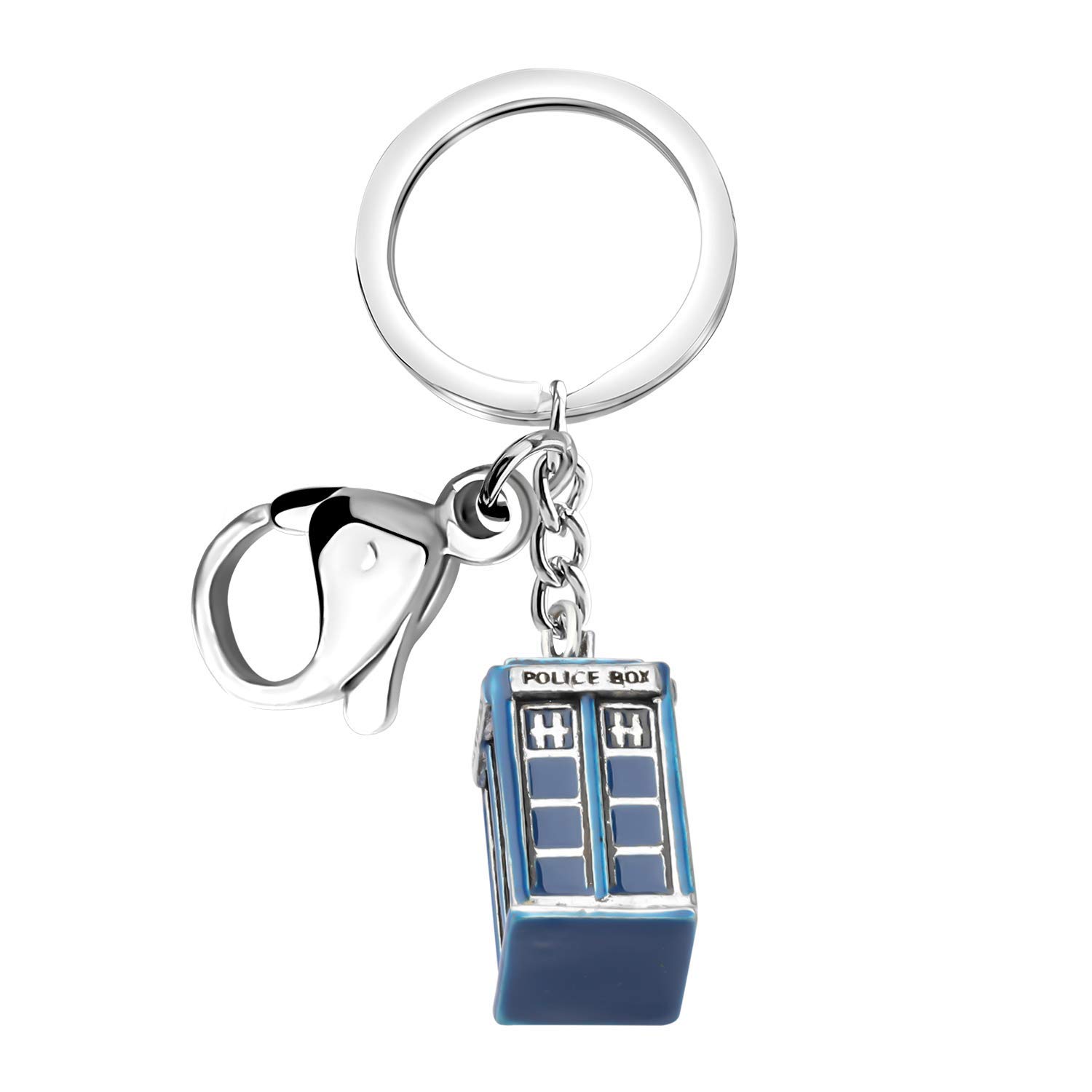 AKTAP Police Box Keychain - Movie & TV Series Inspired Charm Jewelry Gift for Fans - Perfect for Keychains, Backpacks, and Cosplay Accessories