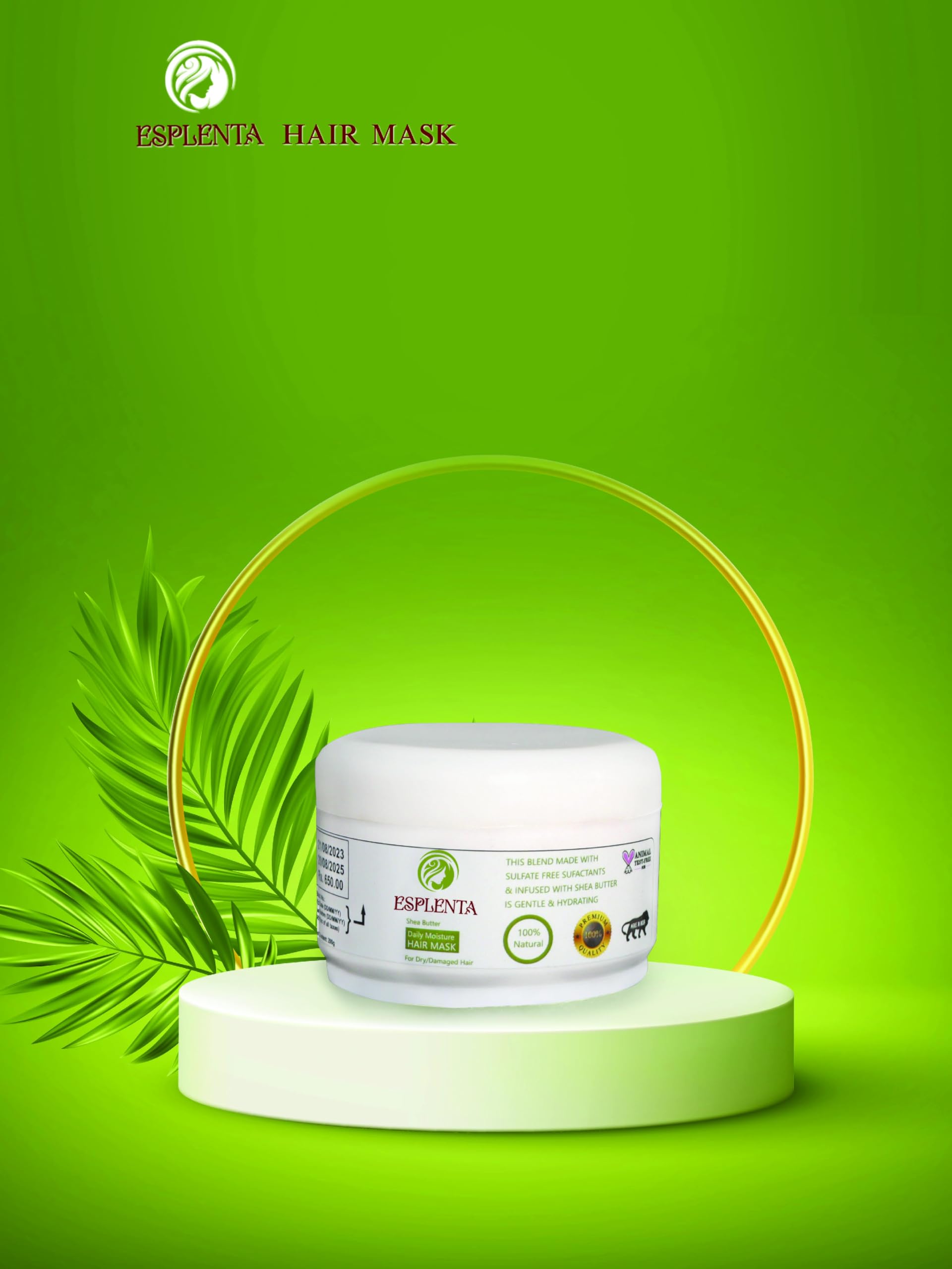 ESPLENTA Aloe Vera Moisturizing Shampoo & Hair Mask Set (250ml x 2) - Strengthens & Nourishes All Hair Types for Men & Women - Perfect for Dry, Damaged Hair Care & Scalp Hydration