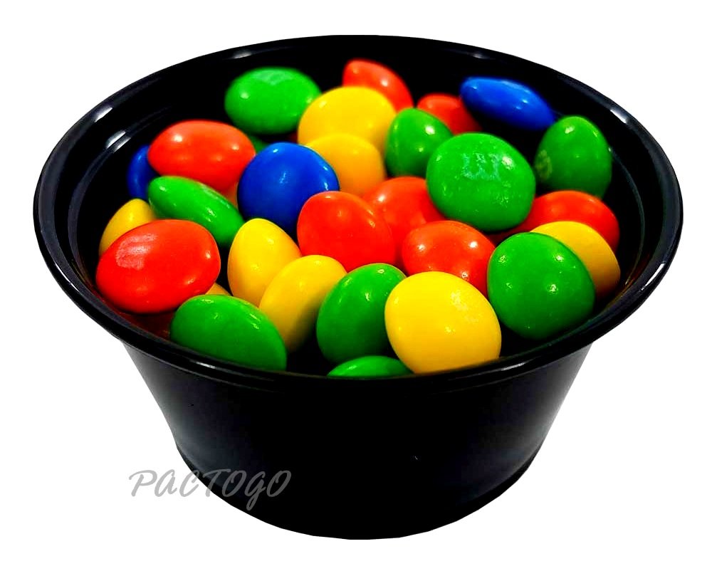 1250-Pack Empress 3.25 oz Black Disposable Plastic Souffle Cups with Lids - Perfect for Catering, Restaurants, and Food Storage