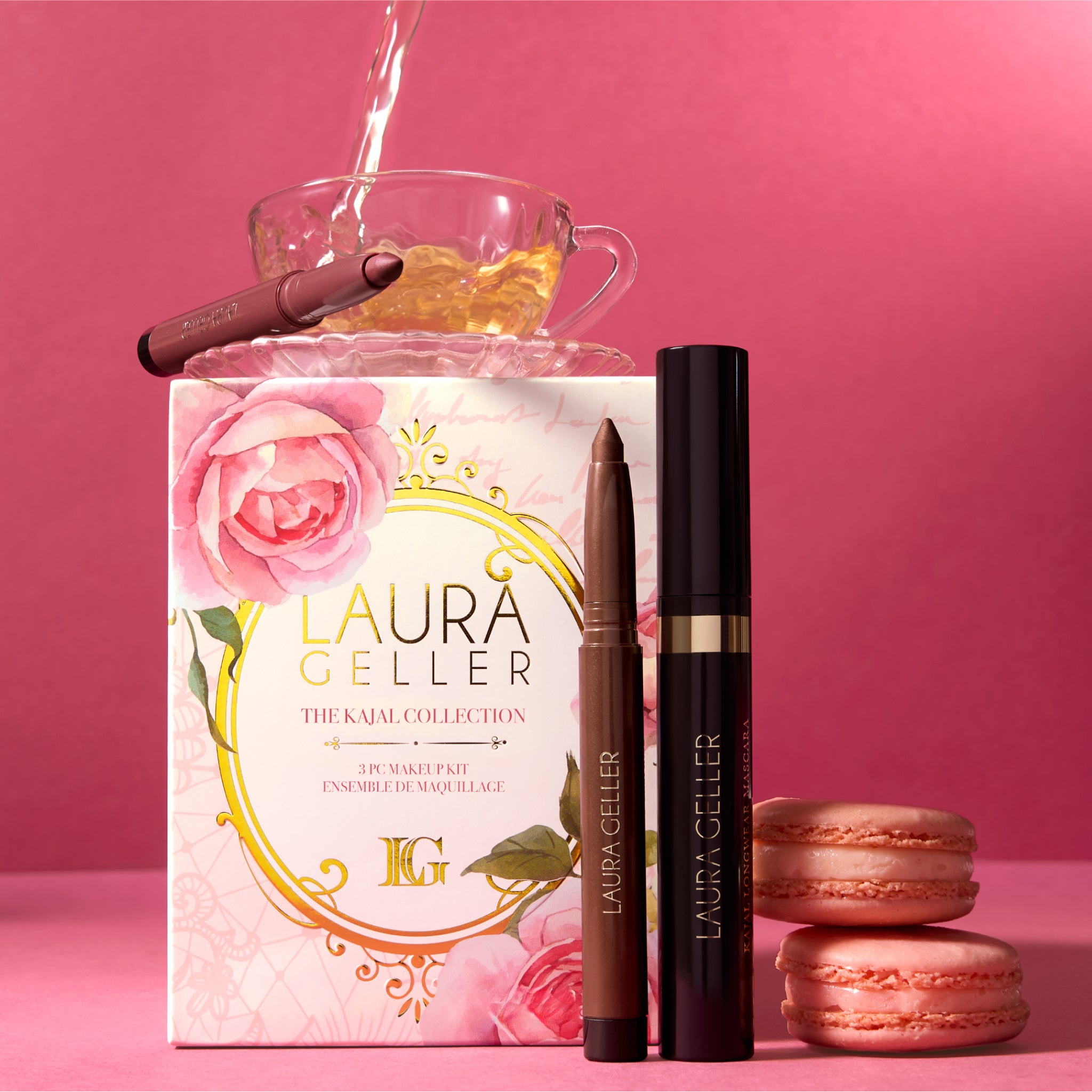 Kajal Collection 3-Piece Makeup Kit - Eyeliner, Mascara & Eyeshadow Set for Dramatic Eye Looks | Perfect for Parties, Date Nights & Special Occasions
