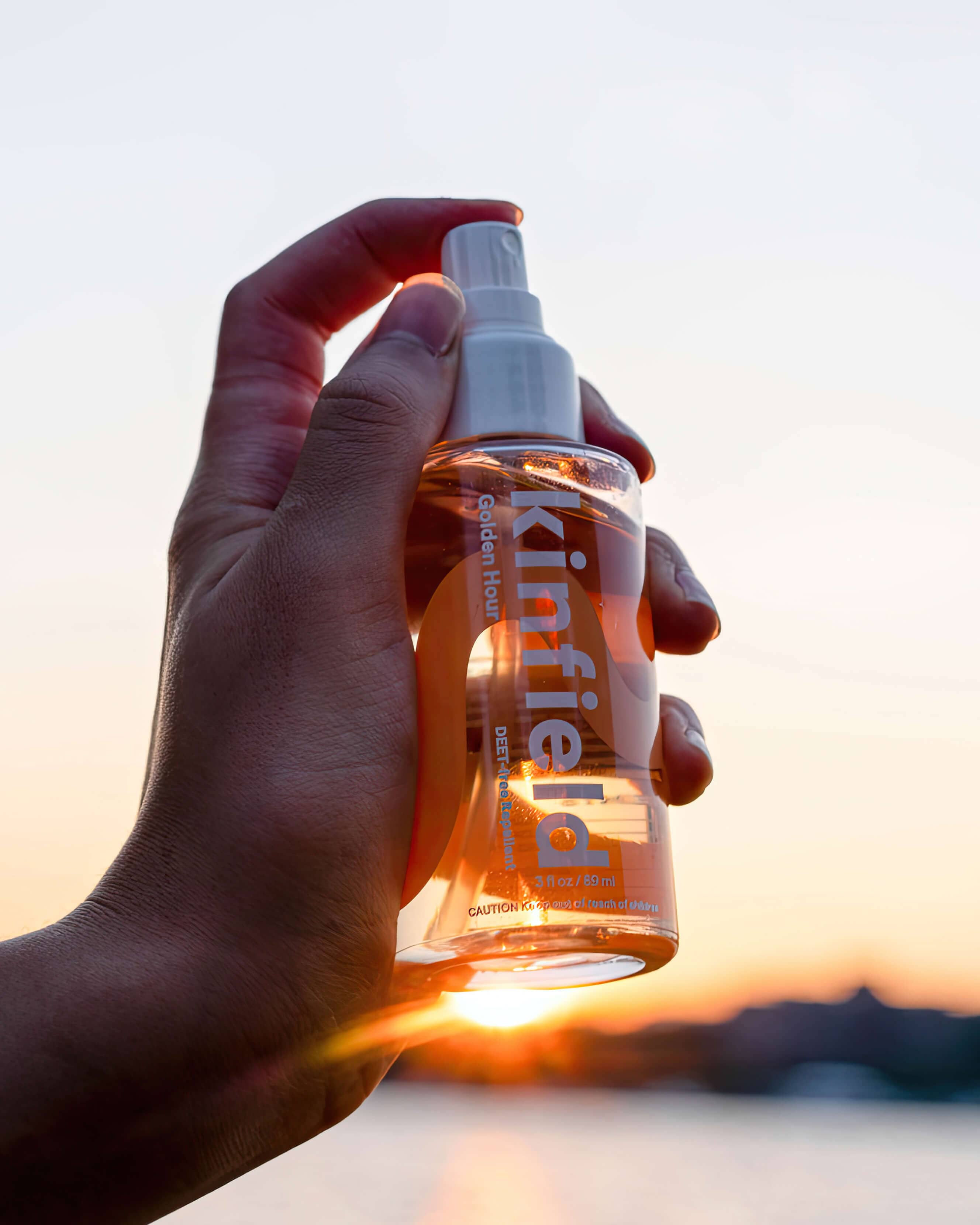 Golden Hour DEET-Free Natural Mosquito Repellent Spray - Safe & Effective Bug Spray for Outdoor Activities, Camping, Hiking & Travel