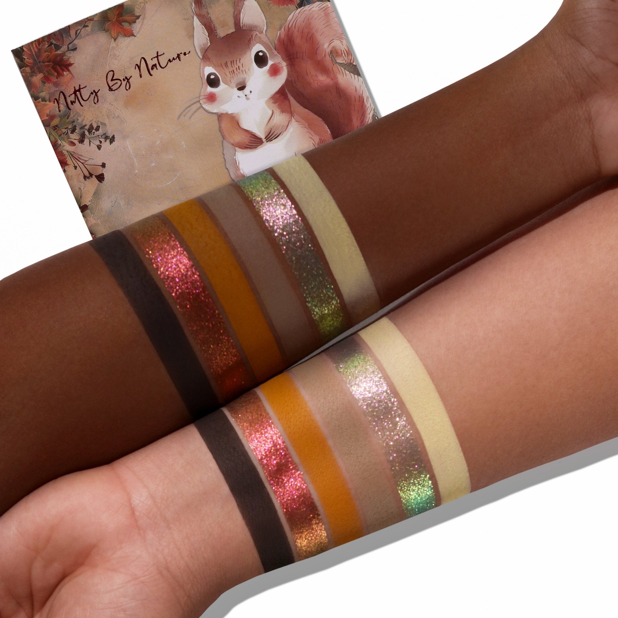 Nutty by Nature Mini Eyeshadow Palette - 12 Neutral & Earthy Tones, Vegan & Cruelty-Free Makeup for Everyday Wear, Travel & Professional Makeup Artists