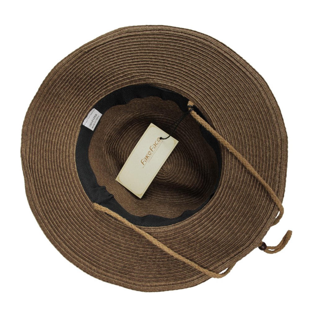 Men's Foldable Straw Cowboy Hat - Classic Western Wide Brim Sun Hat for Summer, Roll-Up Raffia Newsboy Cap | Perfect for Outdoor Activities, Beach, Fishing & Western Style Fashion