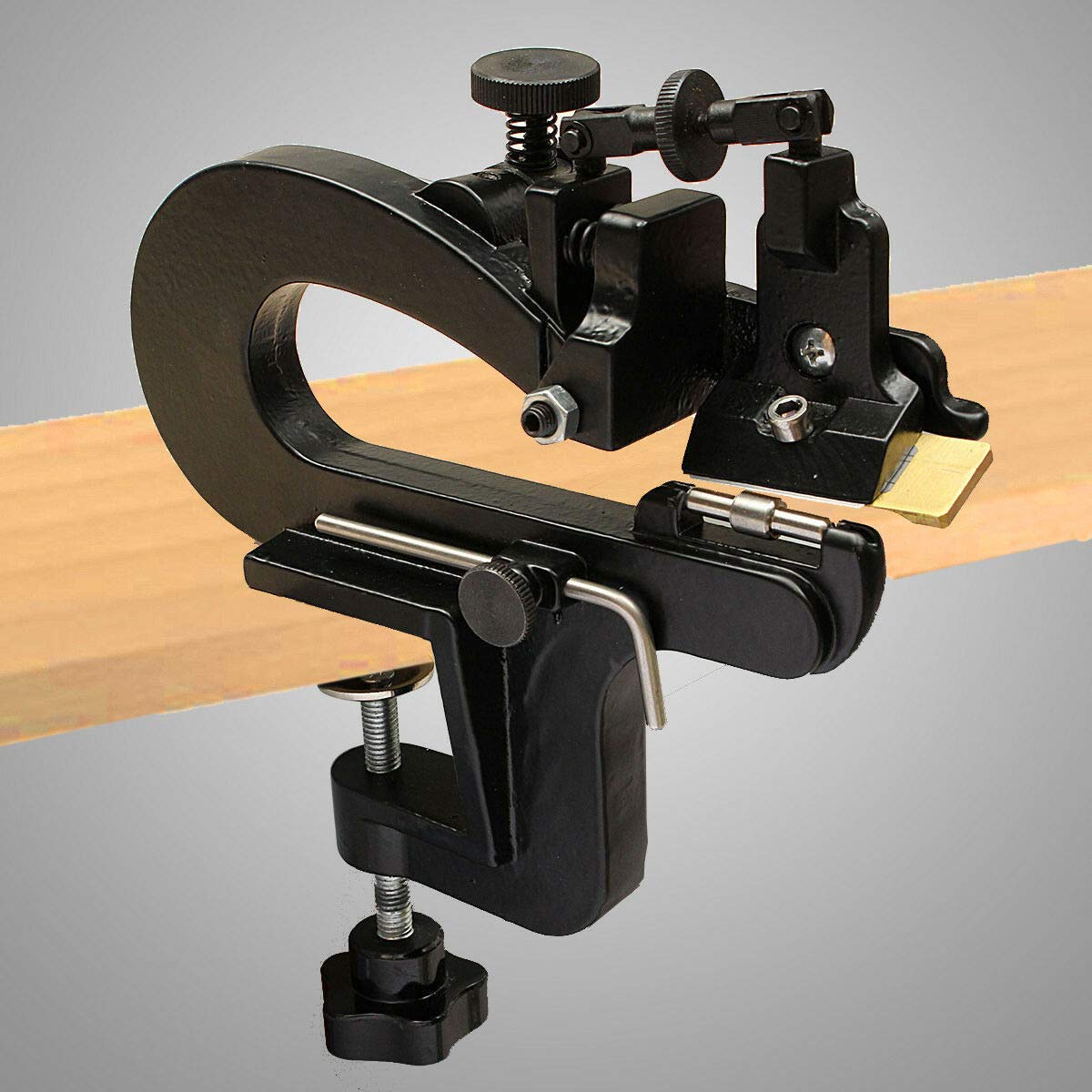 VPABES Manual Leather Skiving Machine - Professional Leather Edge Splitter & Peeler Tool with Blade for Leather Crafting | Perfect for DIY Leather Projects, Shoe Repair & Bag Making