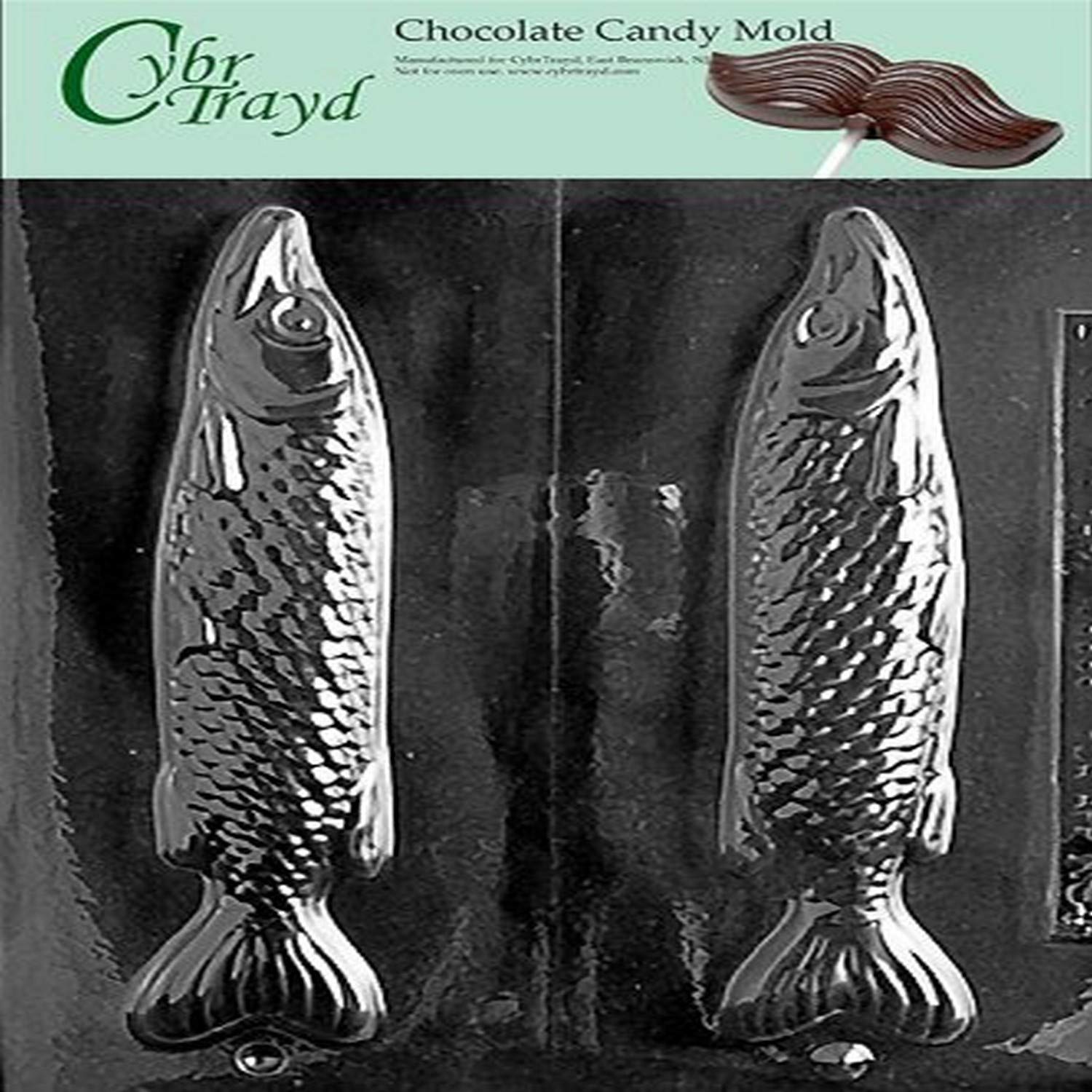 Cybrtrayd Nautical Candy Mold - 3D Fish Chocolate Mold for Baking, DIY Candy Making, Cake Decorating - Perfect for Birthday Parties, Baby Showers & Ocean-Themed Events