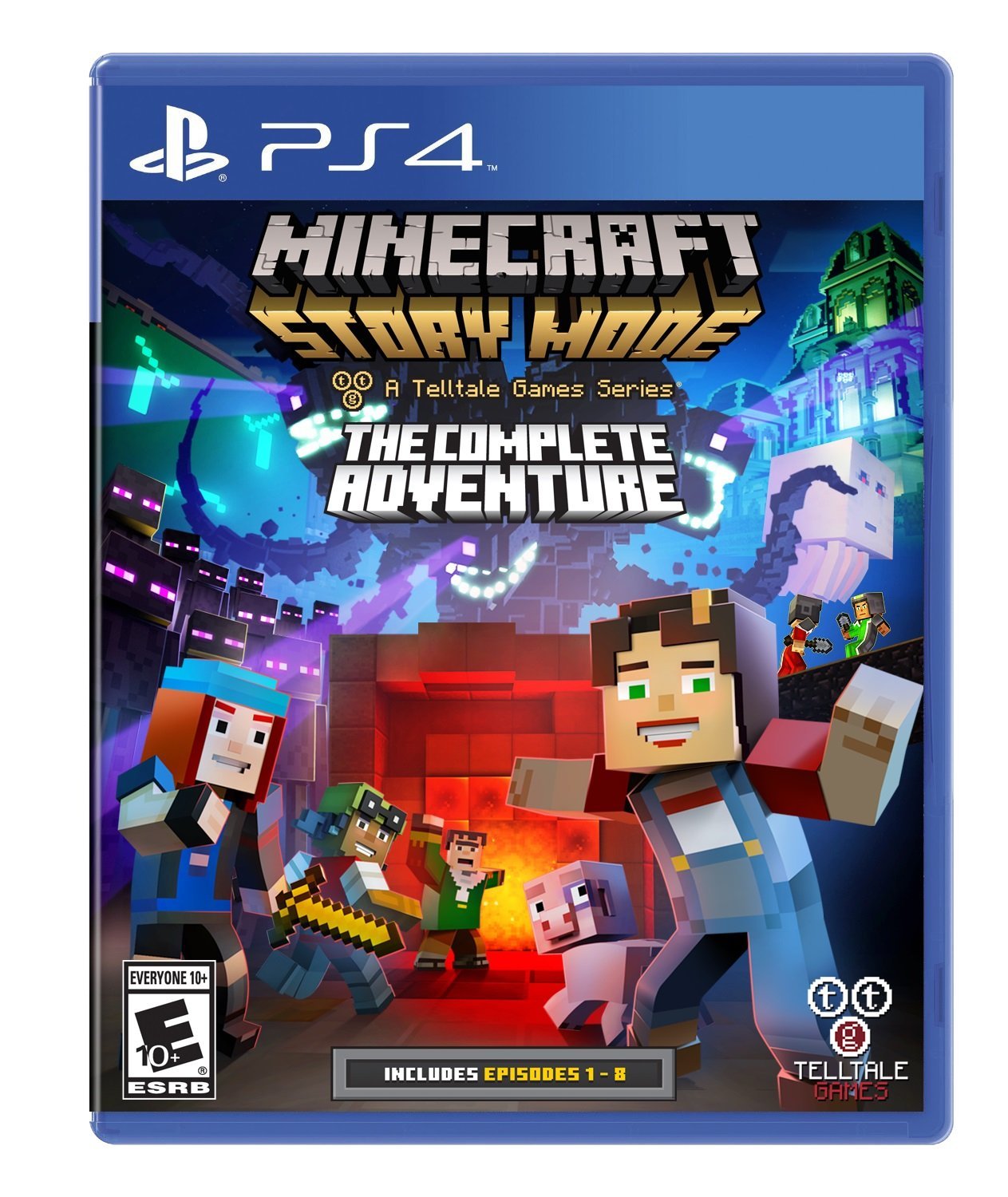 Minecraft: Story Mode - The Complete Adventure (Renewed) for PlayStation 4 PS4 - Interactive Storytelling Game for Kids & Teens - Perfect for Family Game Night & Adventure Gaming