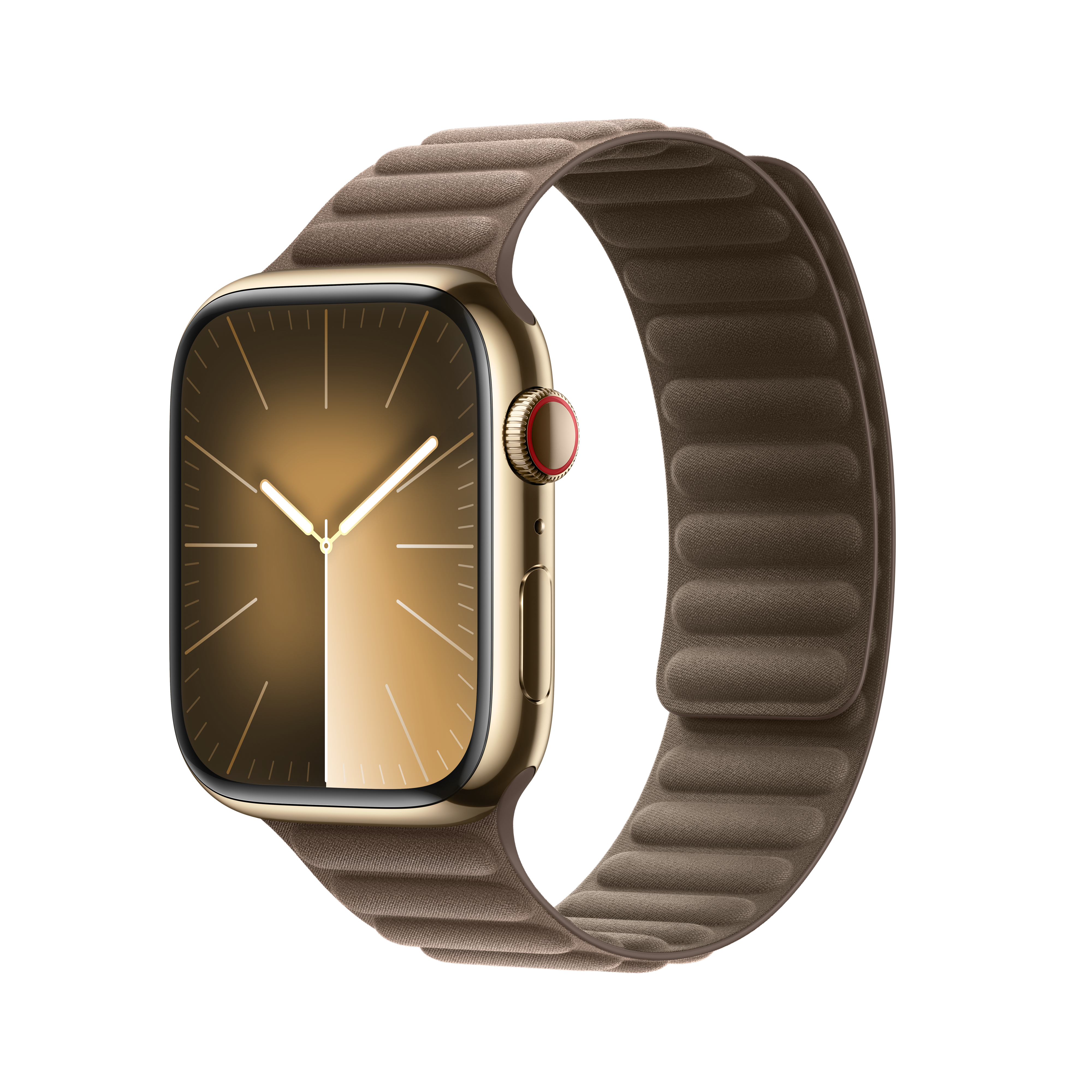 Magnetic Link Mink Color Watch Band for 45mm Apple Watch S/M - Perfect for Workouts, Running & Everyday Wear