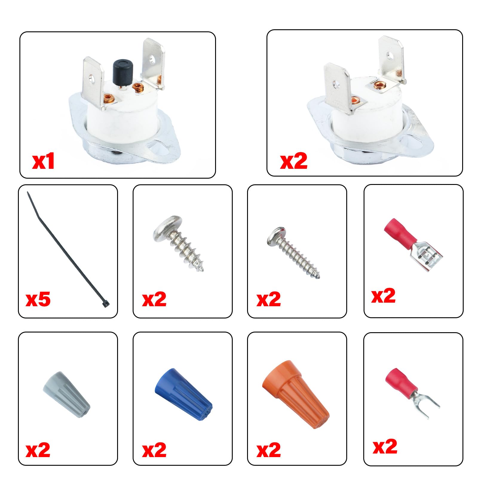 CVILL HAXTLK1930 Ceramic Temperature Limiters Kit - Compatible with Hayward Pool & Spa Heaters | Replacement Part for Water Heater Safety Control | Perfect for Pool Maintenance & Hot Tub Repair
