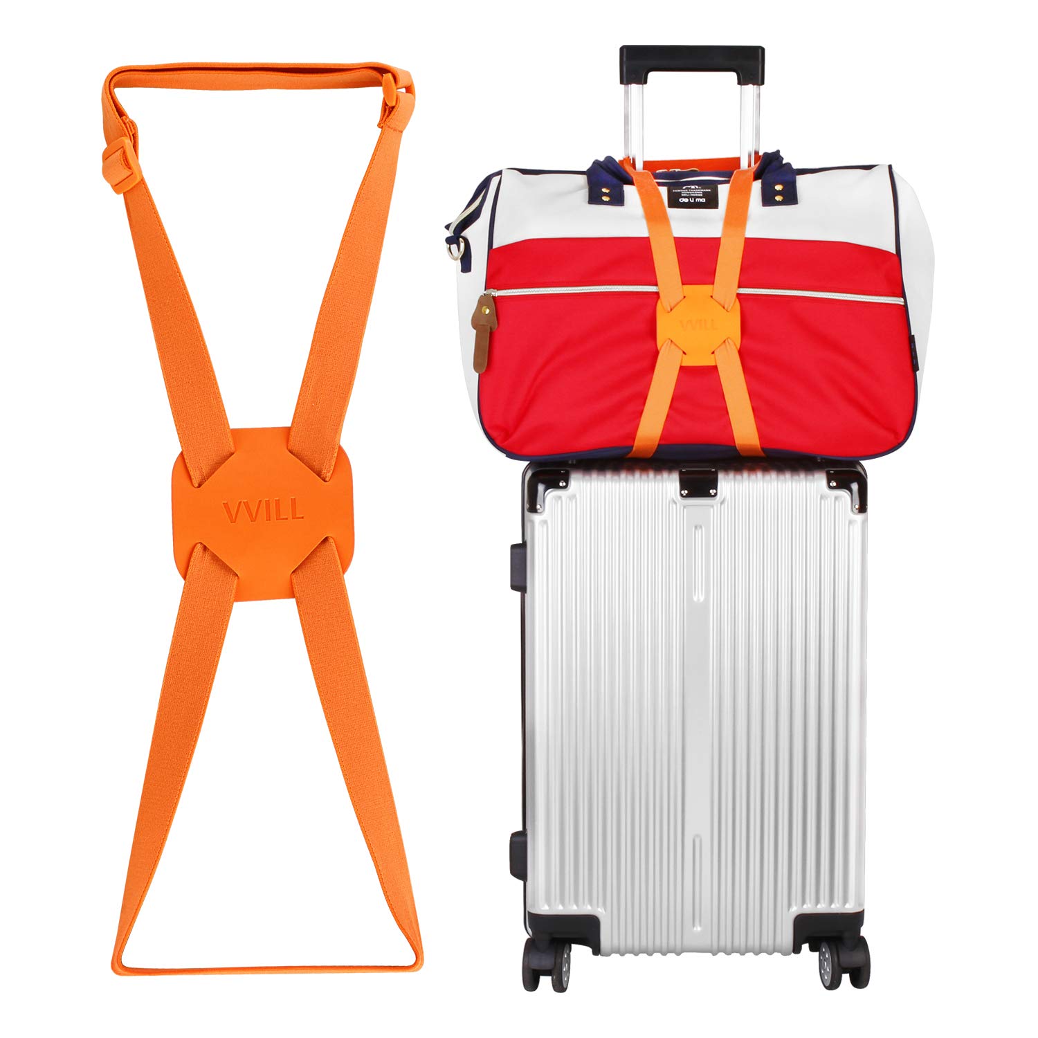 VVILL Adjustable Bungee Luggage Straps - Lightweight & Durable Suitcase Belt for Secure Travel Packing | Perfect for Airplane, Train & Road Trip Accessories
