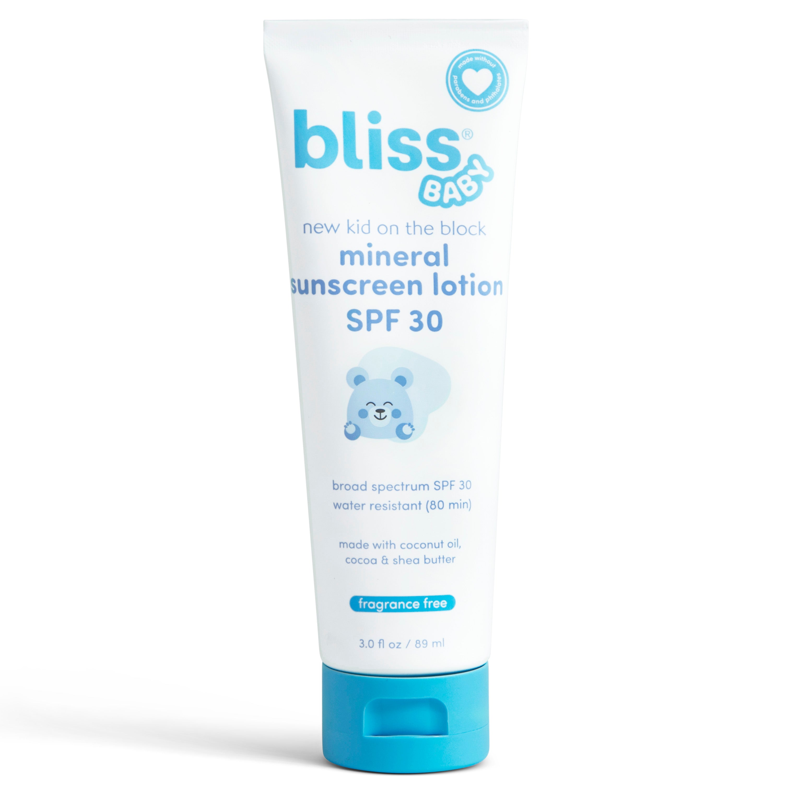 New Kid on the Block Mineral Sunscreen Lotion SPF 30 - Natural Sun Protection for Kids & Adults - Perfect for Beach, Pool & Outdoor Activities