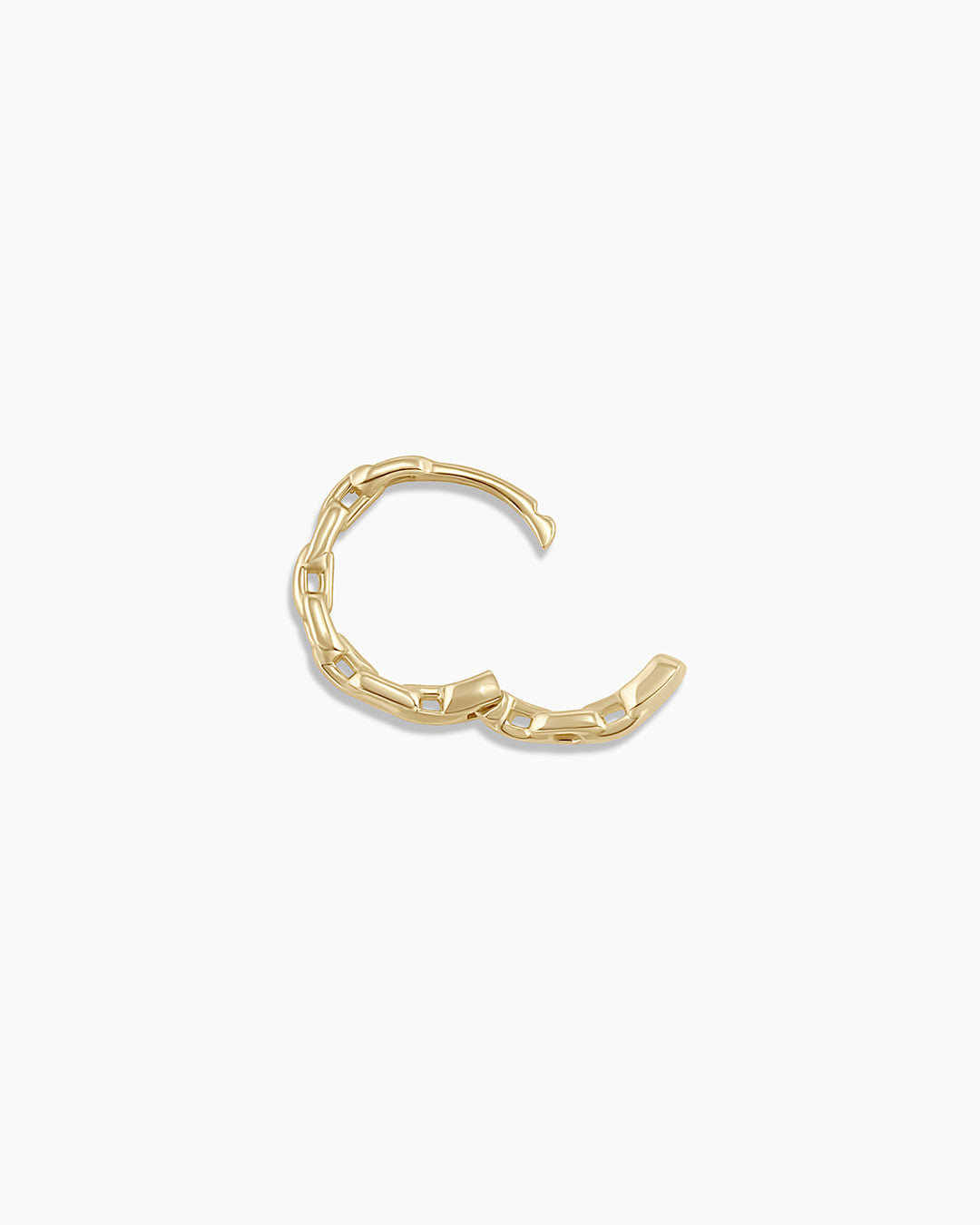 14K Gold Parker Single Huggie Earrings - Dainty Minimalist Hoops for Everyday Wear | Perfect for Work, Date Night & Casual Outfits