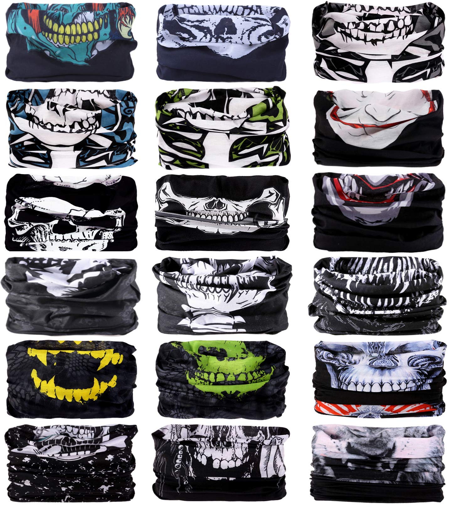 KINGREE 18PCS Magic Scarf Set - Stretchy Headbands & Headwraps for Women - Soft Elastic Hair Accessories for Yoga, Running, Workout, and Outdoor Activities