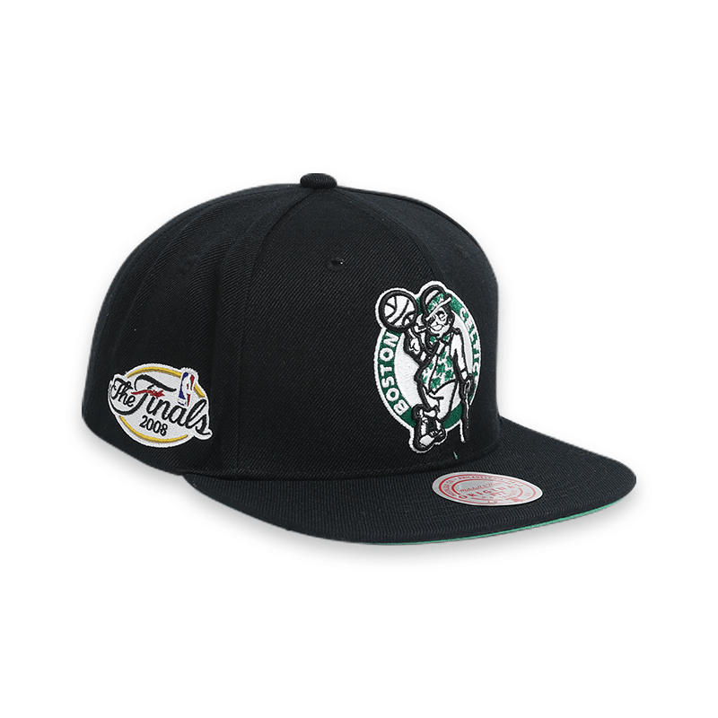 Boston Celtics The Finals Black Snapback Hat for Men - Official NBA Basketball Cap for Fans, Streetwear & Sports Events
