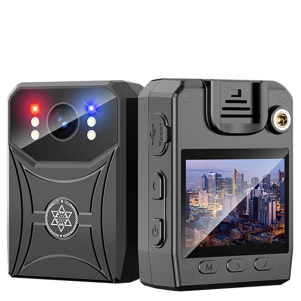 4K Mini Police Body Camera with IR Night Vision - Portable Digital Video Recorder for Law Enforcement, Security & Sports (No WiFi) | Ideal for Evidence Recording, Surveillance & Outdoor Activities