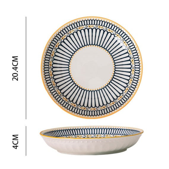50% Off Clearance Sale - Reusable Printed Bowls & Dishes Set for Home Dining, Party Serving, and Kitchen Decor