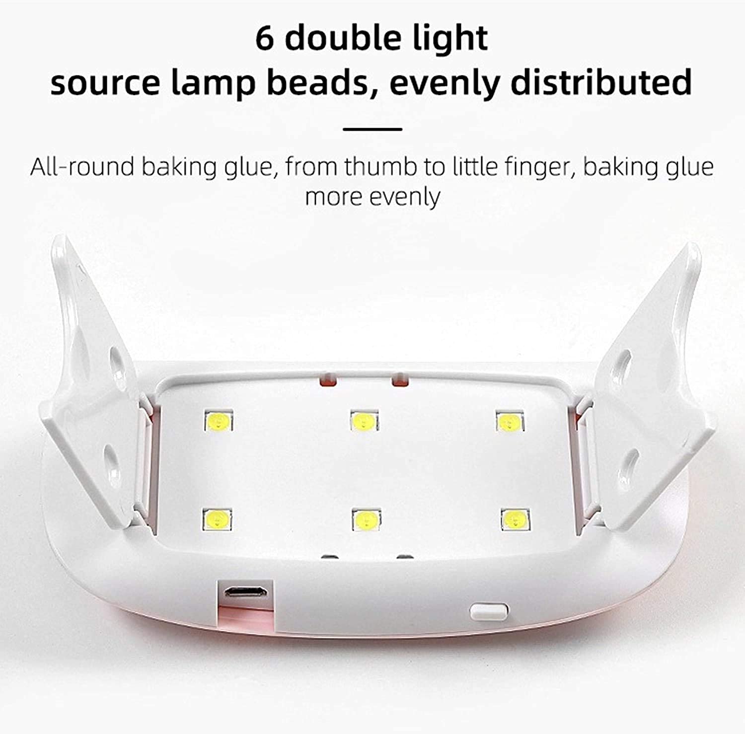 ROSEFINCH USB Nail Polish Dryer - LED UV Light for Fast Curing | Home & Salon Use