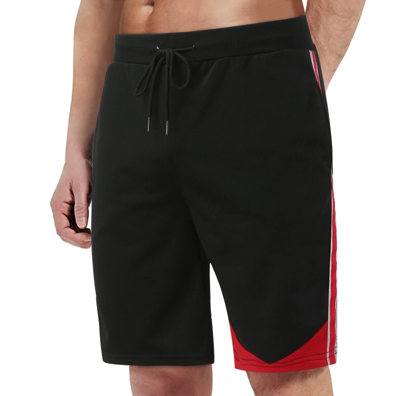 **LindoMaker Men's 7 Inch Inseam Bermuda Shorts – Lightweight Athletic & Tactical Shorts for Travel, Hiking, Gym & Casual Wear – Plus Size Available**