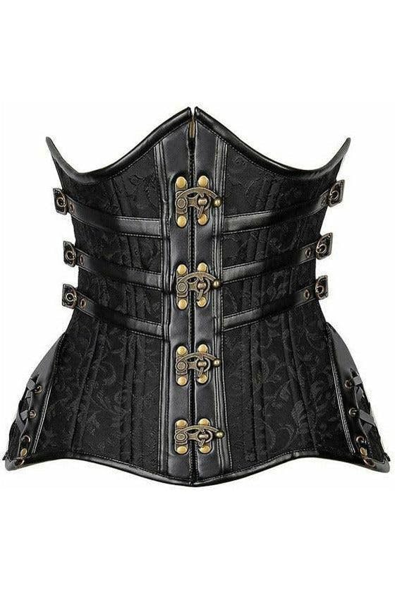 Steampunk Under Bust Corset for Women - Double Steel Boned, Curvy Fit - Perfect for Cosplay, Burlesque & Victorian Fashion