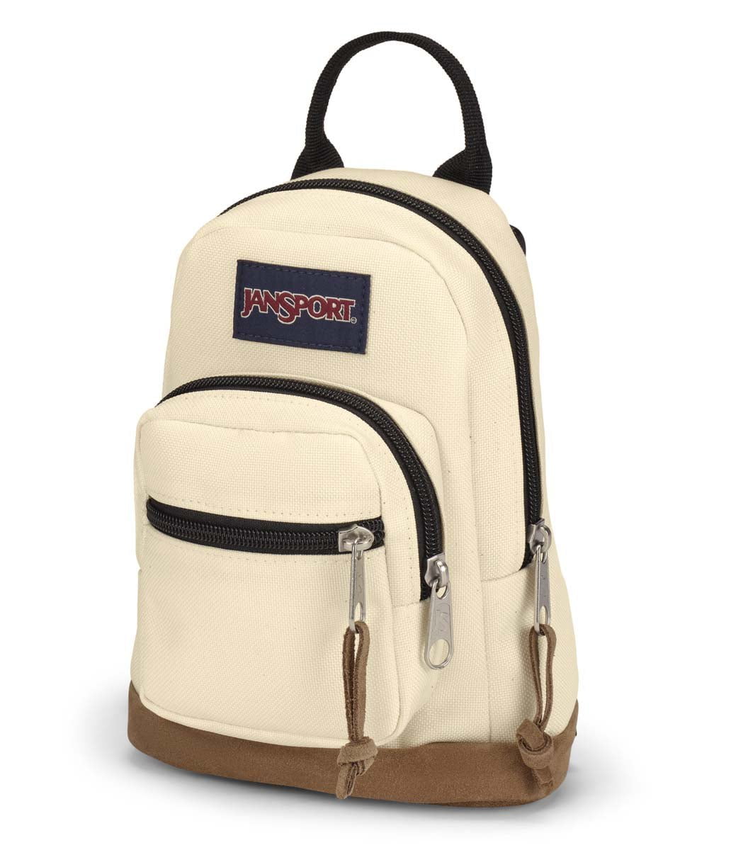 JanSport Right Pack Mini Backpack - Lightweight & Durable School Bag for Women & Teens, Coconut Color - Perfect for School, Travel & Daily Use