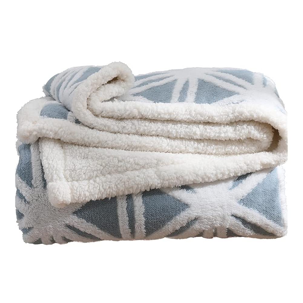 QIAOLI Weighted Blanket 15lbs - Reversible Brushed Flannel & Sherpa Fleece Throw Blanket 150x180cm - Soft Warm Cozy Blanket for Adults, Anxiety Relief, Stress Reduction - Perfect for Bed, Couch, Office & Travel