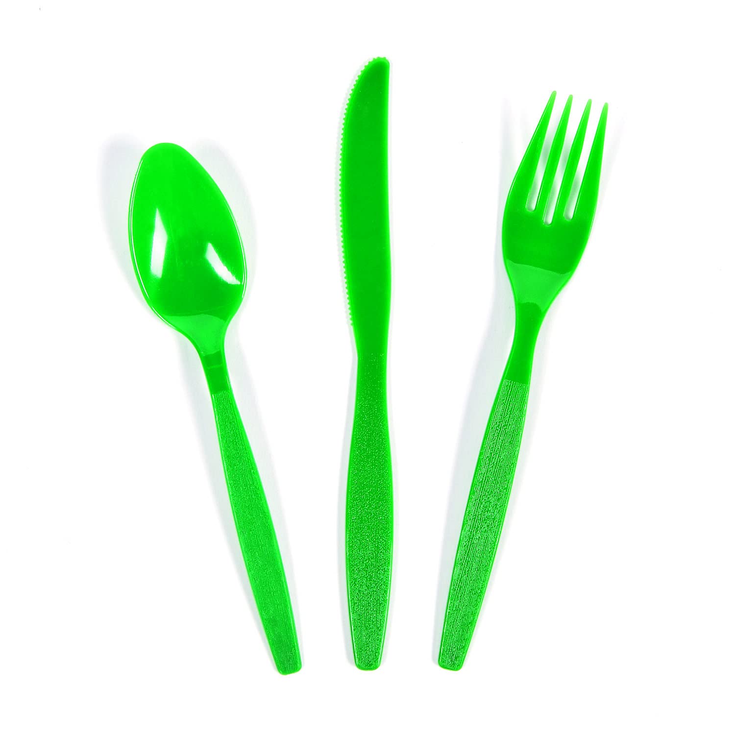 70 & 210-Piece Bulk Plastic Cutlery Sets - Spoons, Knives, Forks - Eco-Friendly Disposable Utensils for Parties, Weddings & Events (Green) - Perfect for Catering, Picnics & Outdoor Gatherings