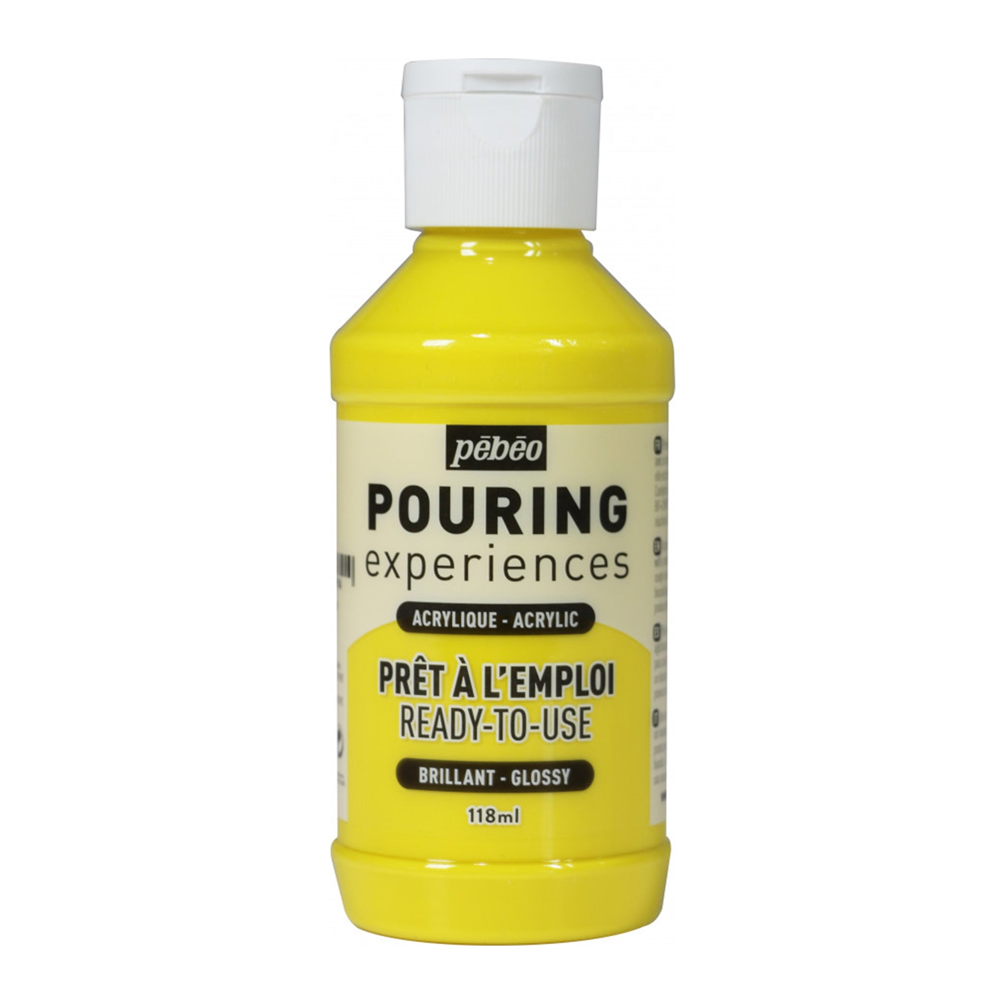 Ready-to-Use Low Viscosity Acrylic Pouring Paint - 118ml (4oz) Glossy Finish for Fluid Art, DIY Crafts & Home Decor Projects
