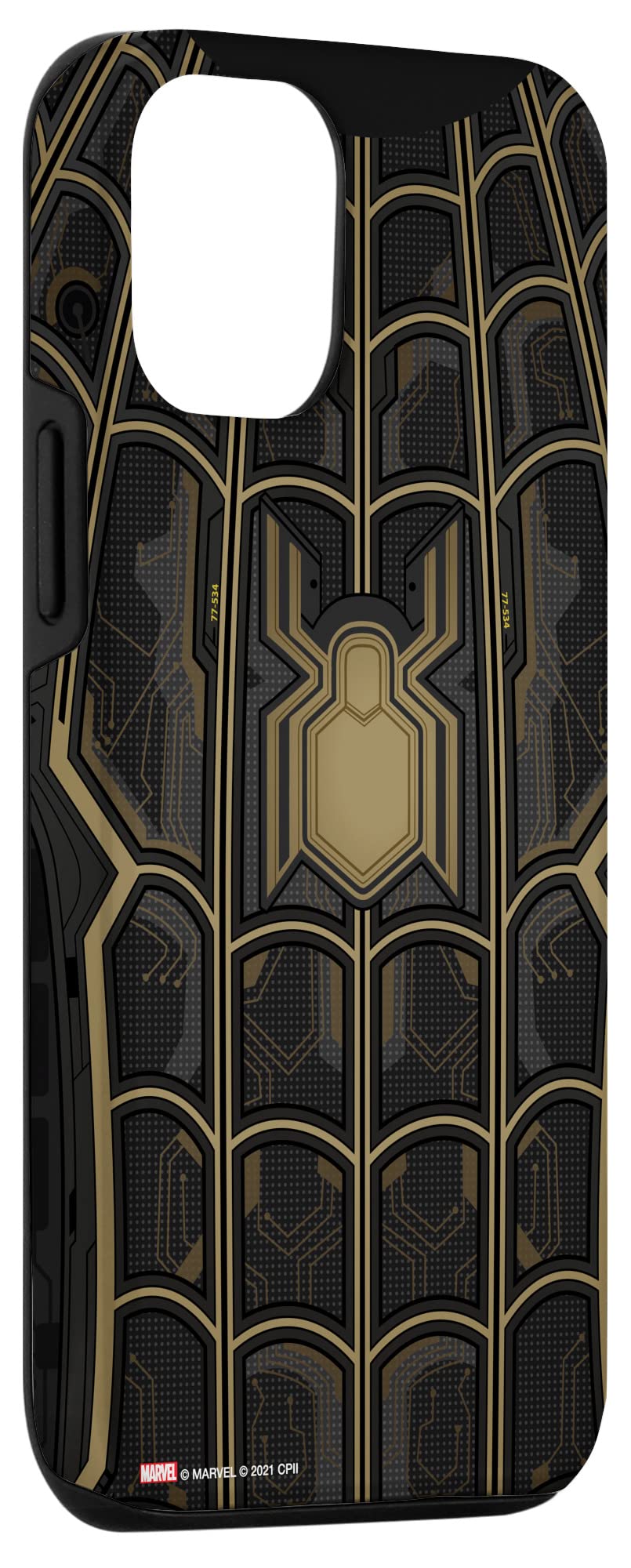 iPhone 12/12 Pro Marvel Spider-Man No Way Home Black & Gold Phone Case - Premium Protective Cover for Daily Use, Work & Travel