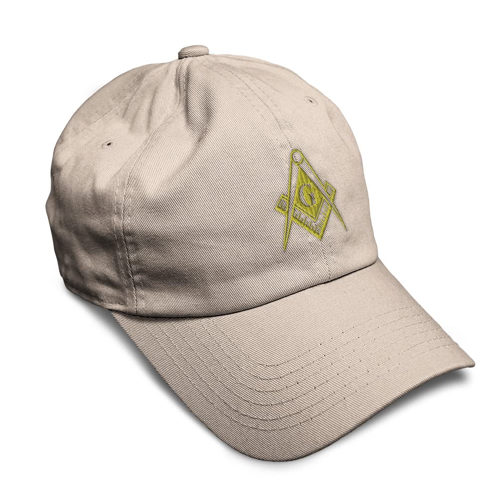 Speedy Pros Soft Baseball Cap - Mason Gold Embroidery Cotton Twill Dad Hat for Men & Women | Construction Worker Gift, Outdoor Sports & Casual Wear