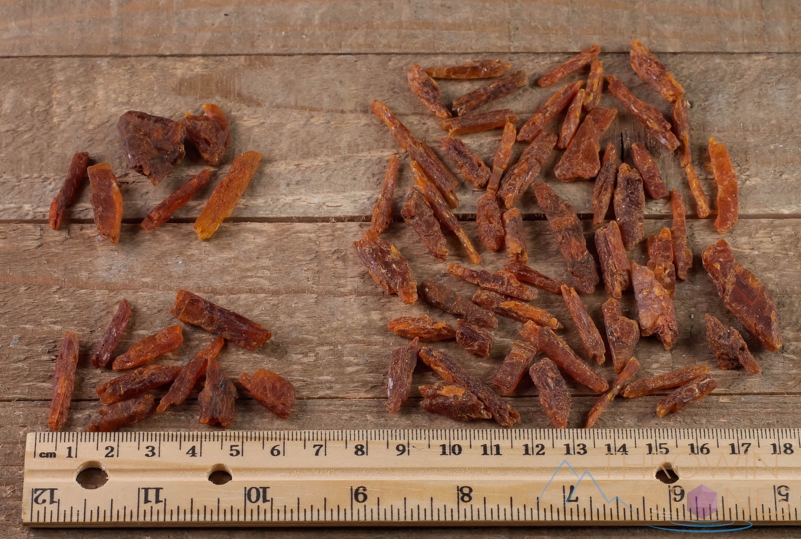 Raw Gemmy Orange KYANITE Crystal Chips - Small Natural Crystals for Jewelry Making, Healing Stones, Mineral Collection & DIY Crafts (E0786) | Perfect for Wire Wrapping, Crystal Grids & Spiritual Healing