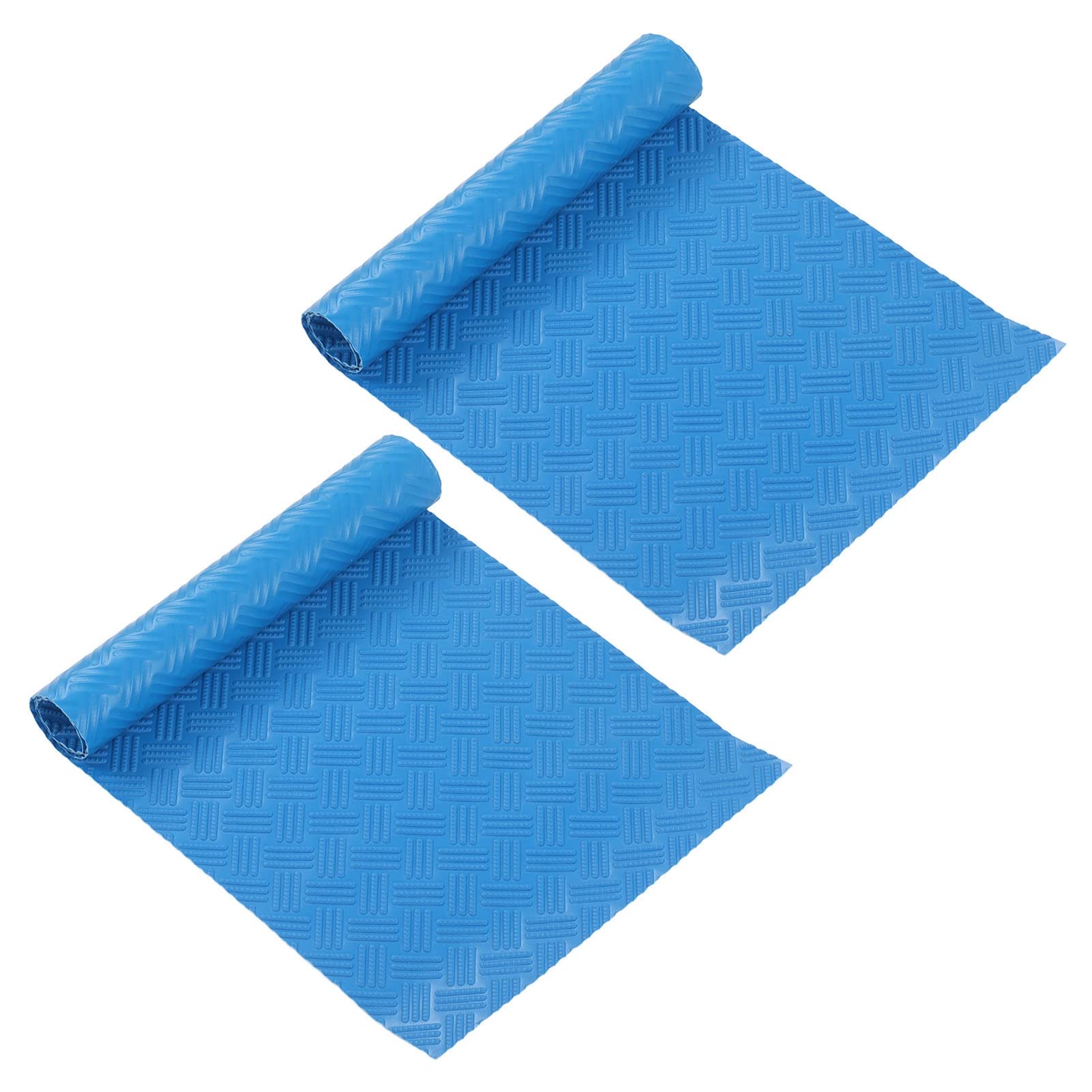 Tefola Pool Mat 2Pcs - Non-Slip Rubber Protective Floor Step Pad for Swimming Pool Ladder (60x24x0.1cm) - Ideal for Inground/Above Ground Pools, Deck Safety & Splash Pad Protection
