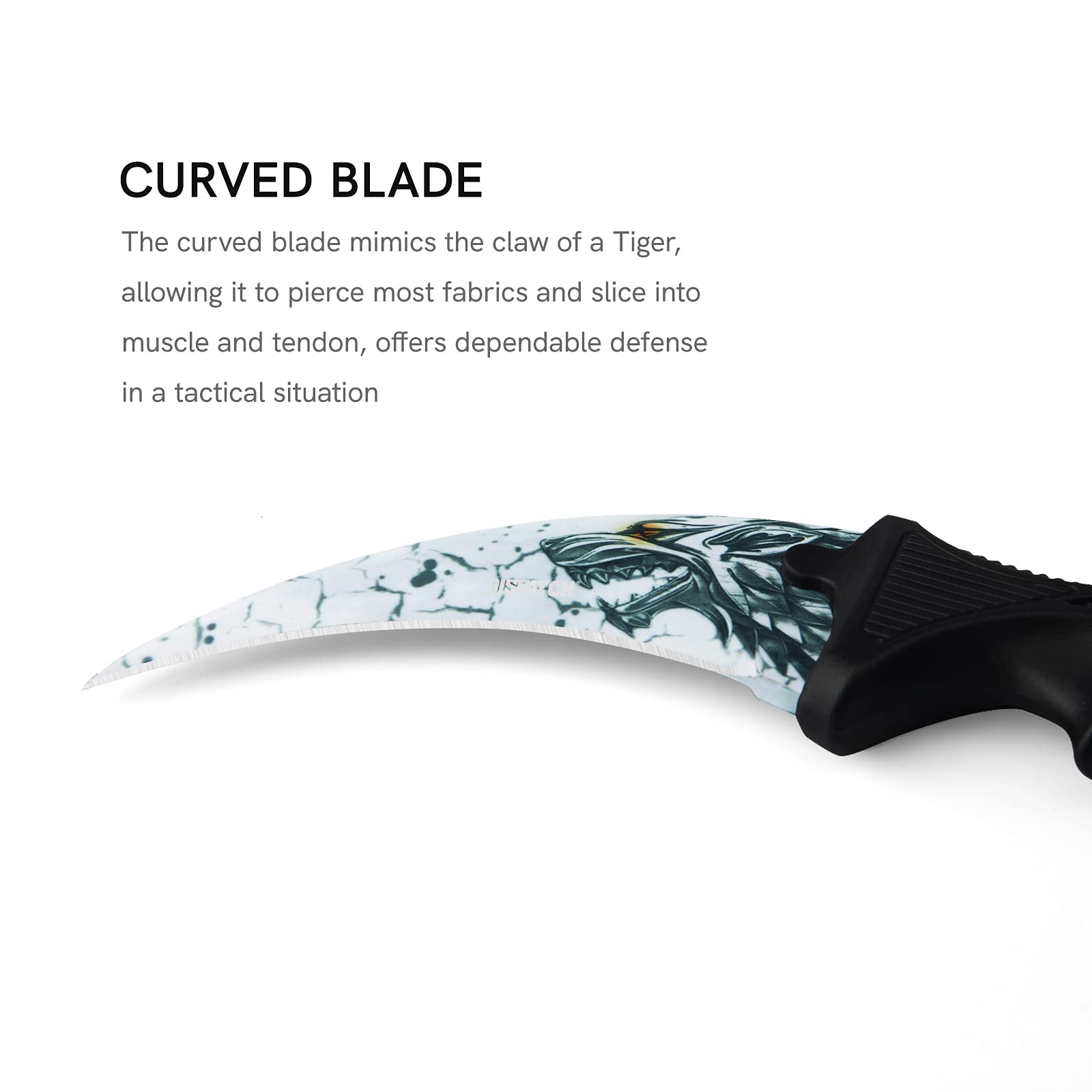 Karambit Knife - Fixed Blade Tactical Camping & Hunting Knife with Sheath & Paracord - Outdoor Survival Tool for Hiking, Bushcraft, Adventure - Perfect for Campers, Hunters & Knife Collectors