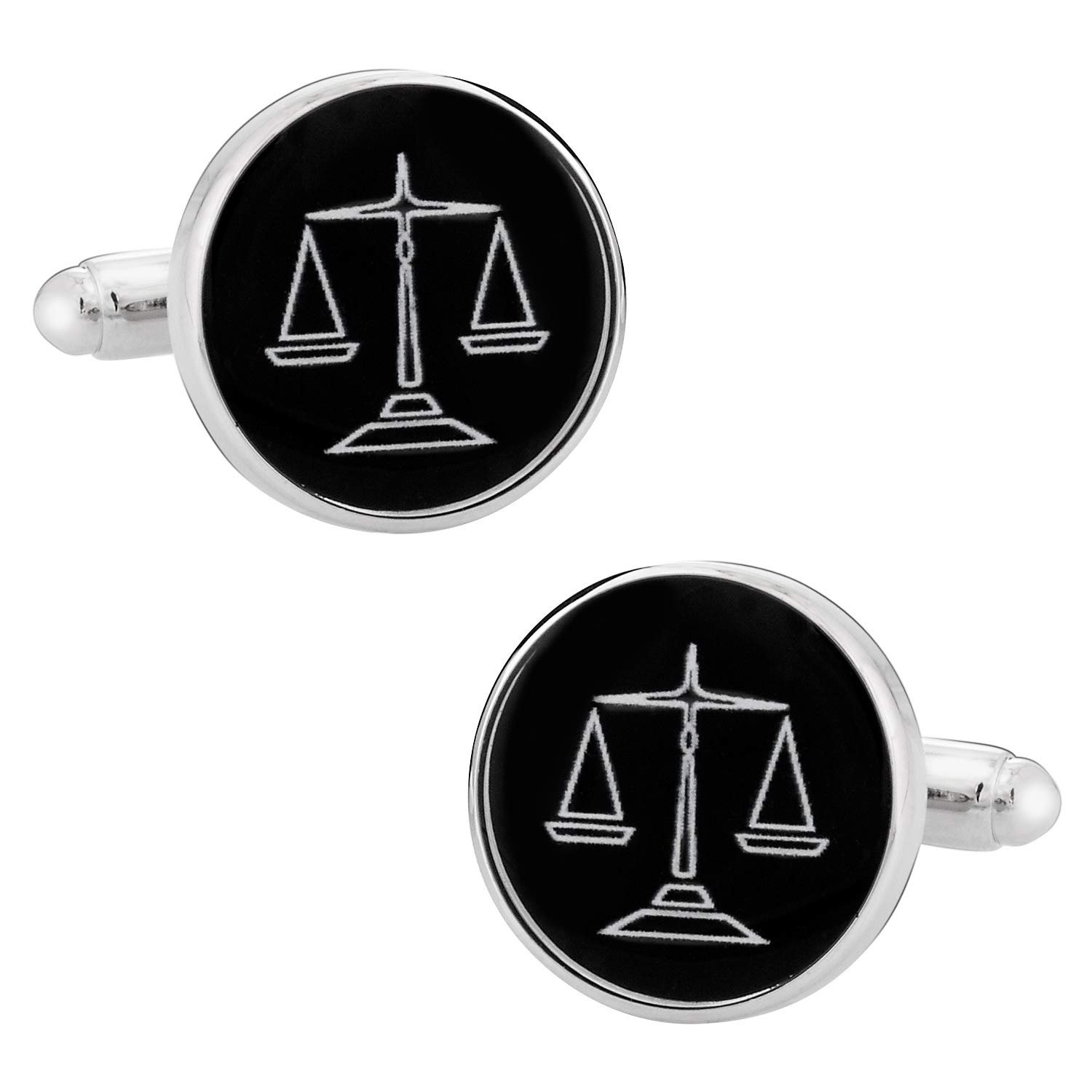 Premium Men's Lawyer Cufflinks Set with Jewelry Presentation Box - Elegant Dress Shirt Accessories for Weddings, Business Gifts & Special Occasions | Perfect for Professional Attire, Courtroom Appearances & Formal Events