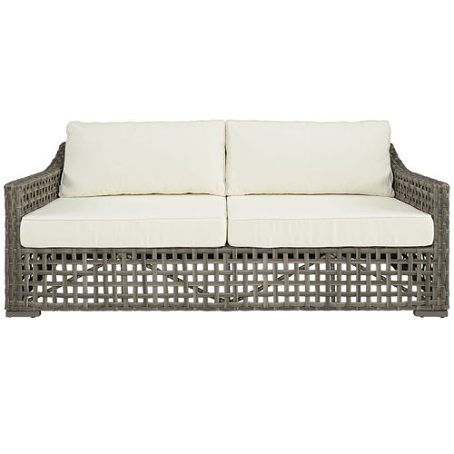 Artwood San Remo 3-Seater Outdoor Sofa in Classic Grey - Perfect for Patio, Garden, and Poolside Relaxation
