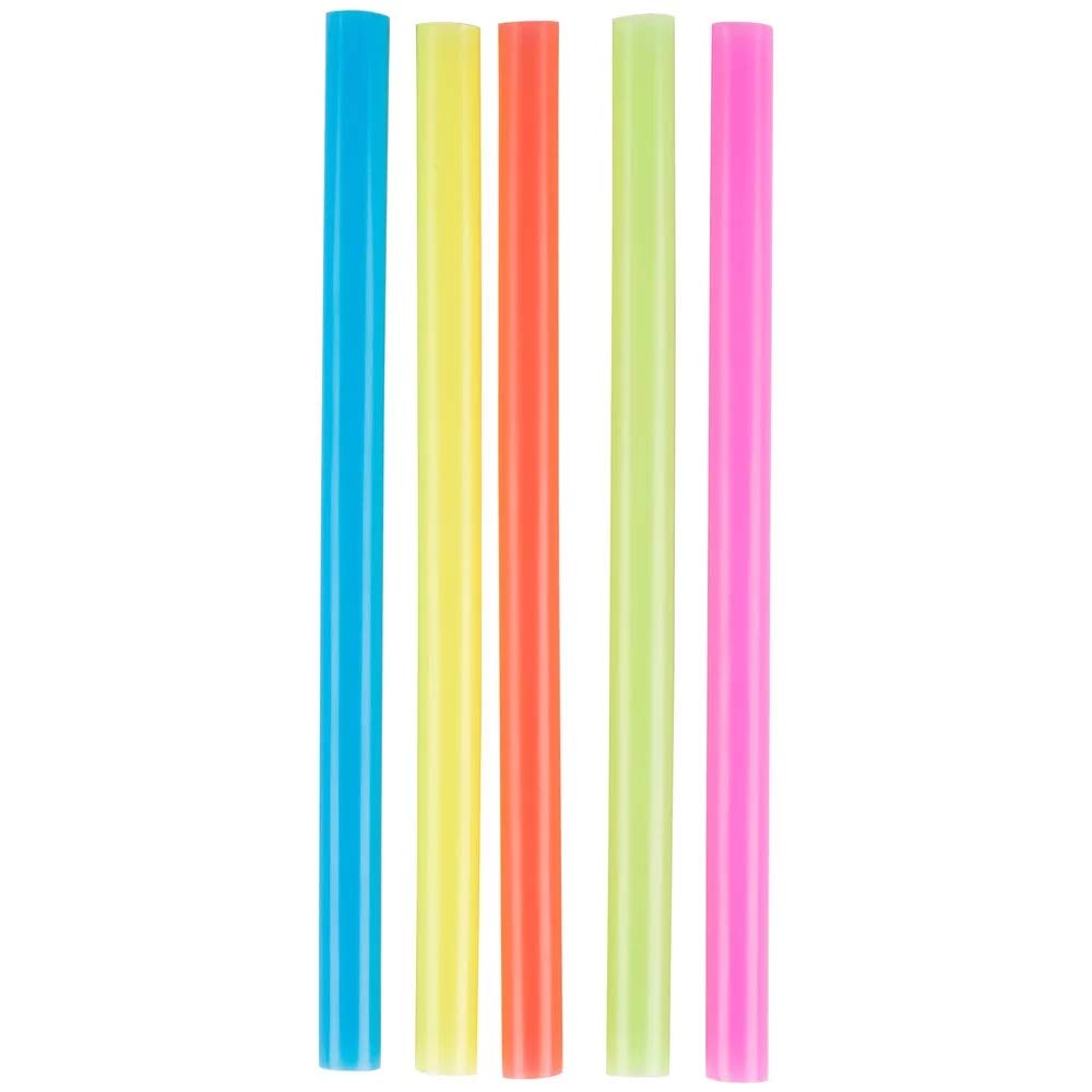 8 1/2 Inch Bulk Neon Drinking Straws - 4000 Count Case | Bright Colored Party Straws for Smoothies, Cocktails & Birthday Celebrations
