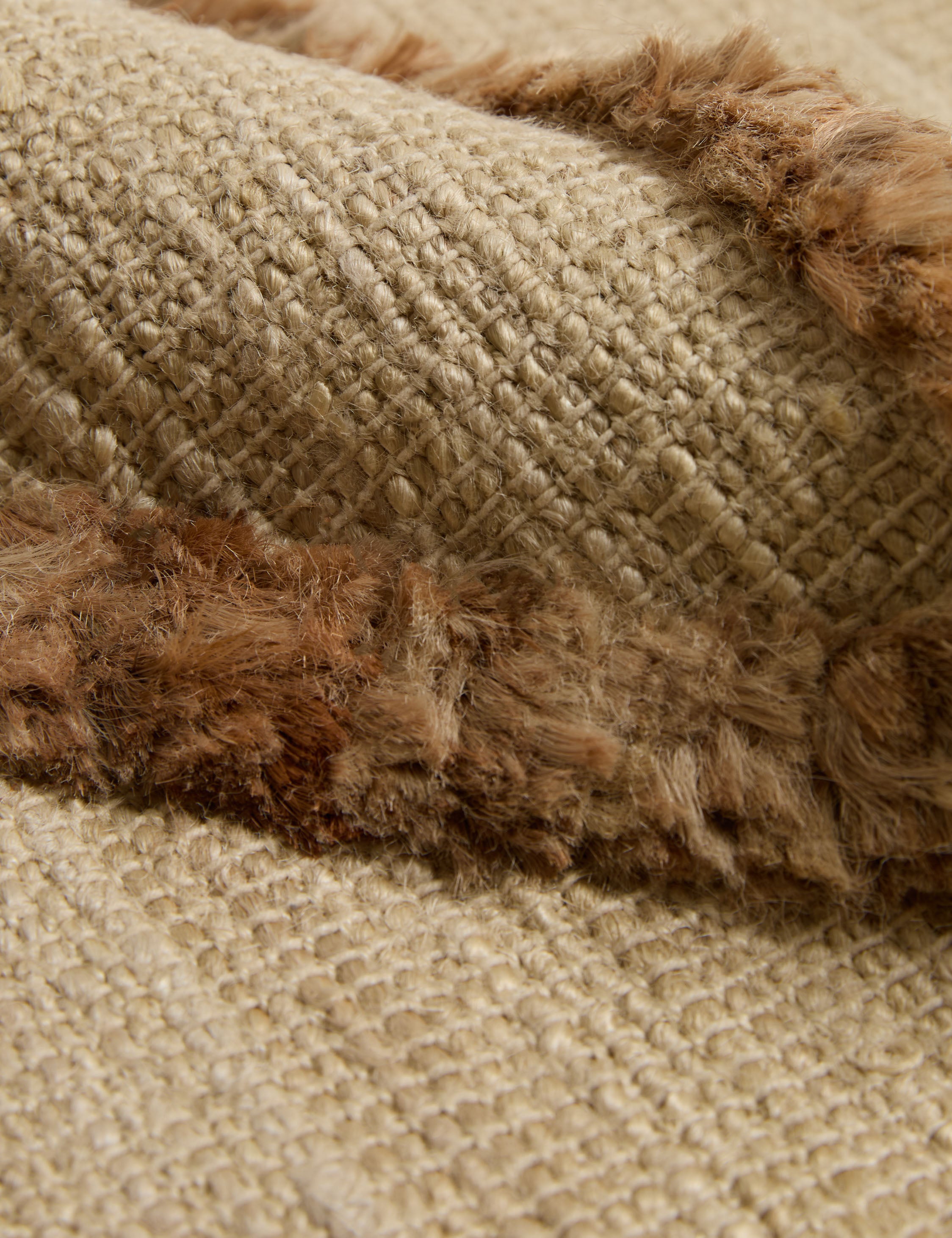 Jake Arnold Clairmont Handwoven Jute Rug - Natural Fiber Area Rug for Living Room, Bedroom & Boho Home Decor