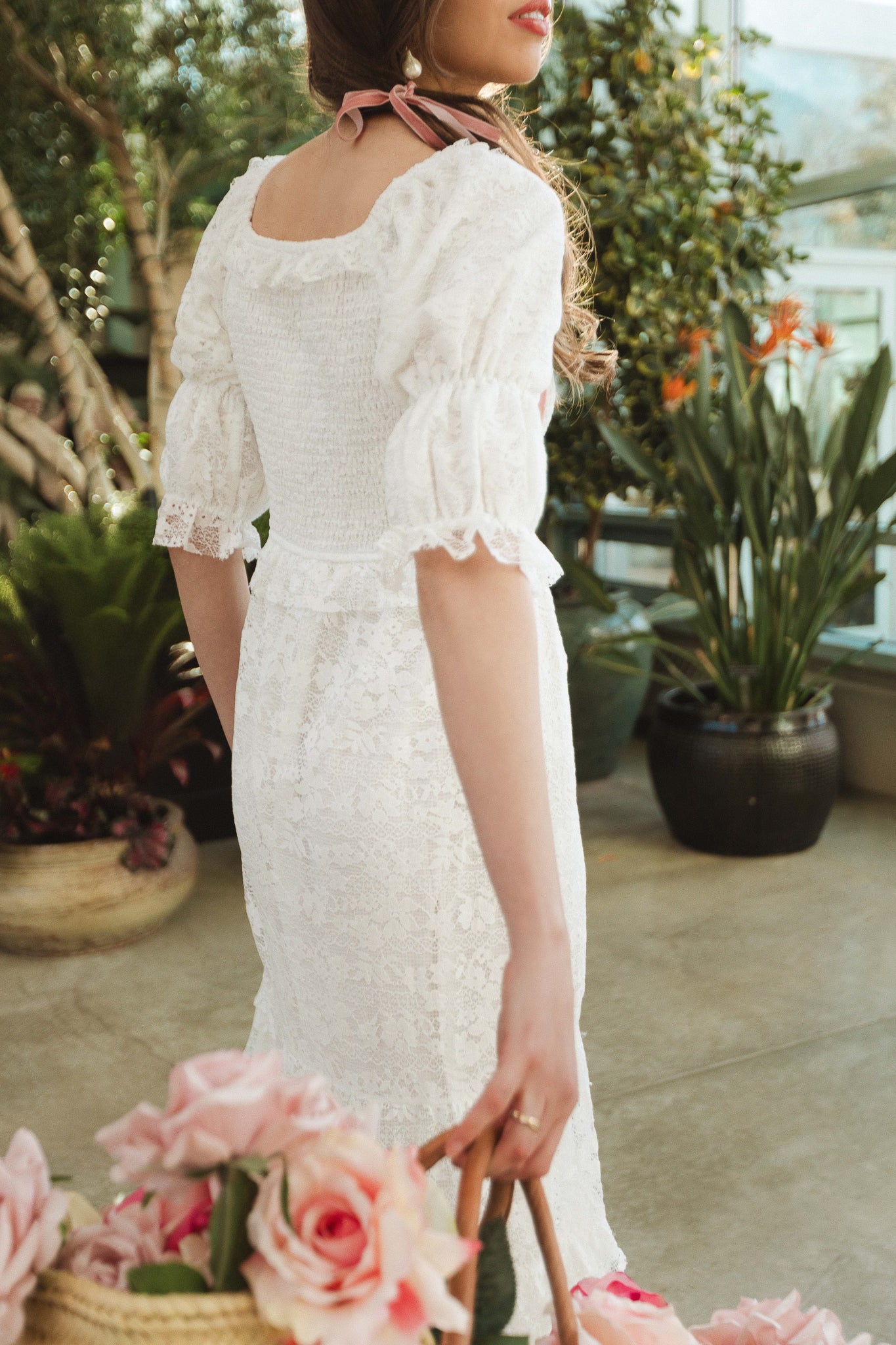 Francie White Lace Dress - Elegant Wedding Guest & Special Occasion Outfit | Final Sale