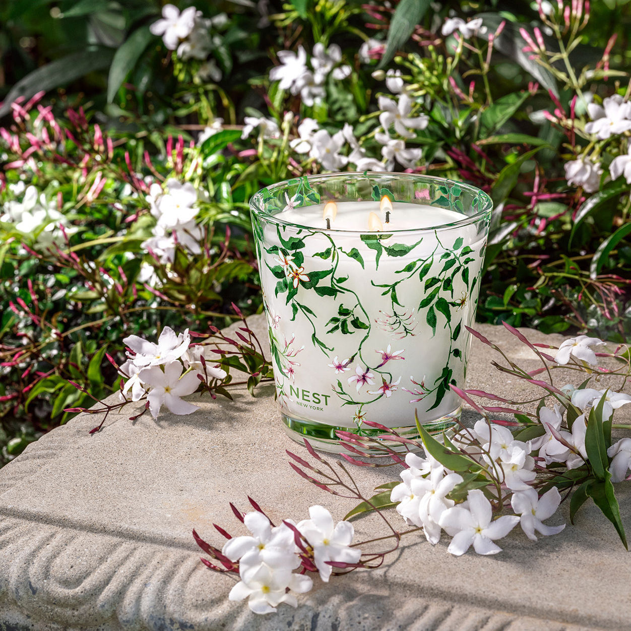 Premium Indian Jasmine Scented Candle - Long-Lasting Aromatherapy for Relaxation, Meditation & Home Decor | Perfect for Bedroom, Bathroom & Yoga Studio