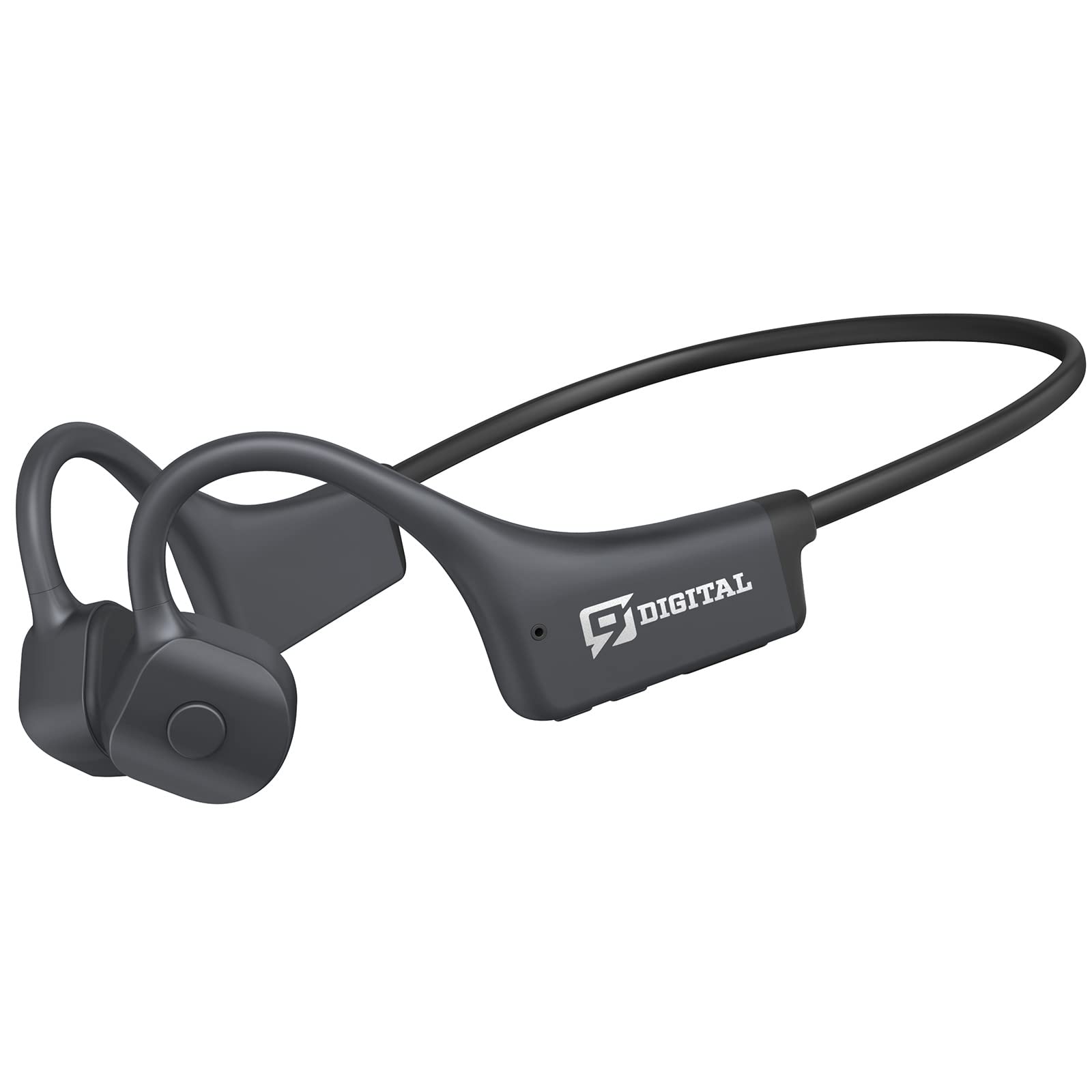 Premium Bone Conduction Headphones Bluetooth 5.2 - IP67 Waterproof Open Ear Wireless Headphones with Built-in Mic, Sweatproof Sport Earphones for Running, Cycling, Gym & Outdoor Activities | Comfortable Secure Fit for Workouts & Active Lifestyle (Black)