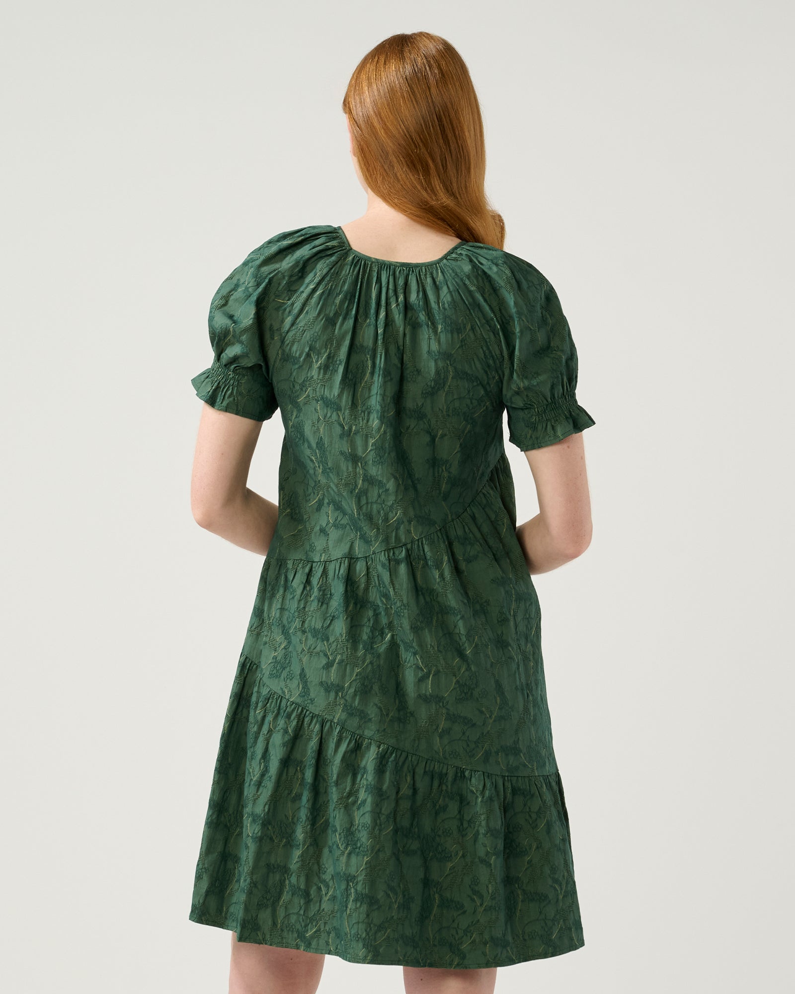 Elegant Serene Forest Green Dress for Women - Perfect for Casual Outings, Parties, and Special Occasions