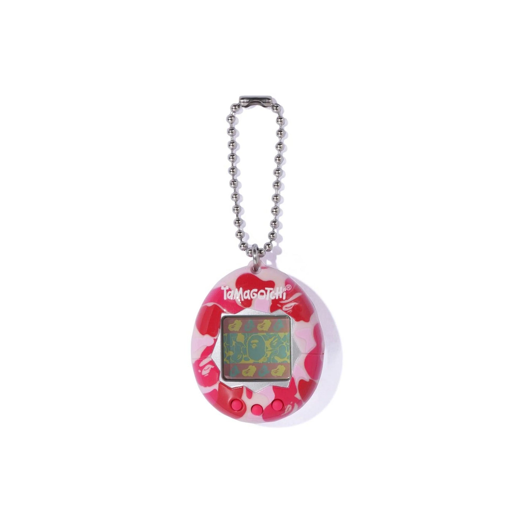 Bape x Tamagotchi Original Pink Camo Handheld Digital Pet Game - Retro Virtual Pet Toy for Kids & Adults, Perfect for Travel, Office & Collectors
