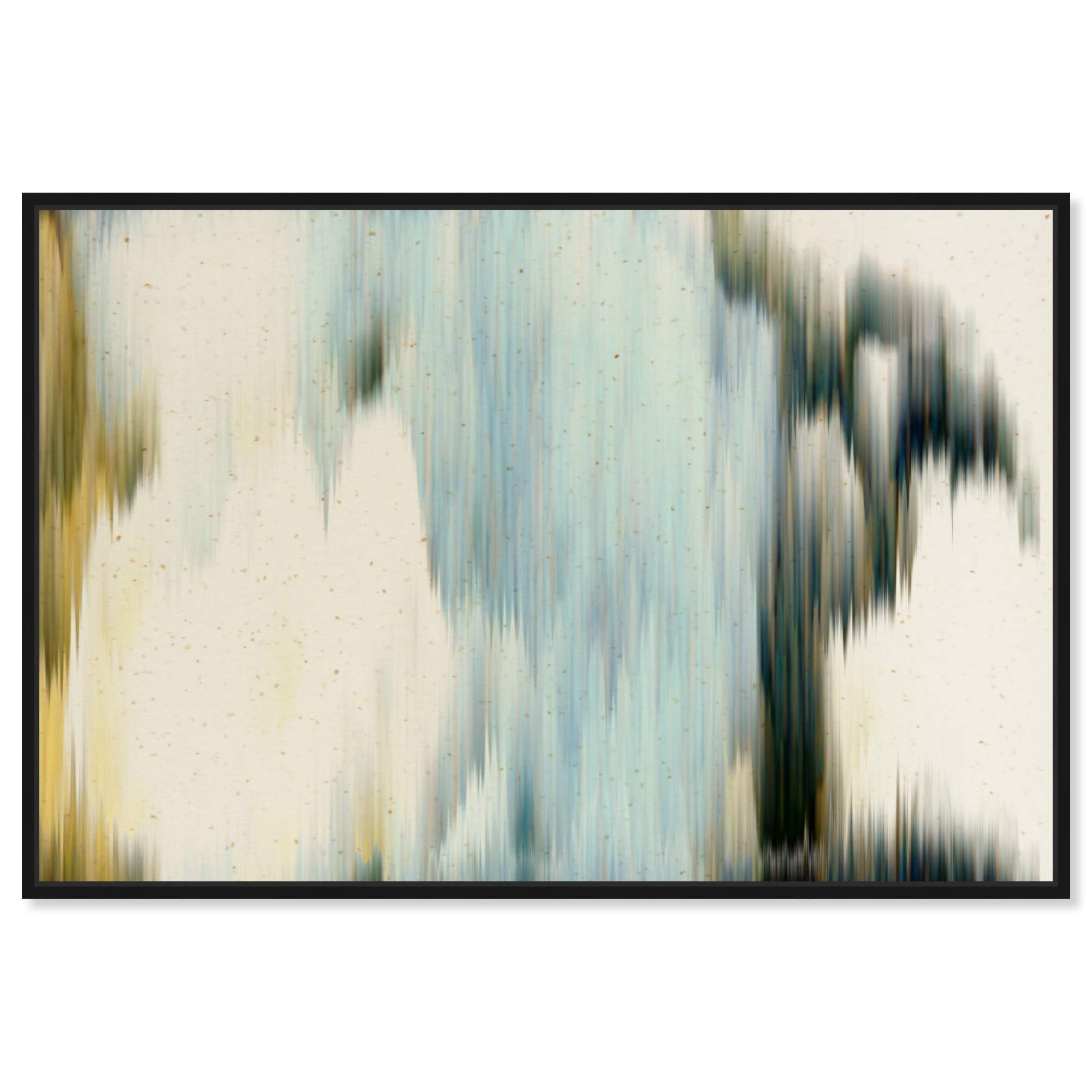 Abstract Framed Wall Art Canvas Print 'Baritone' - 30x20 Inch Modern Home Decor in White & Blue | Perfect for Living Room, Bedroom & Office Decorations | The Oliver Gal Artist Co.