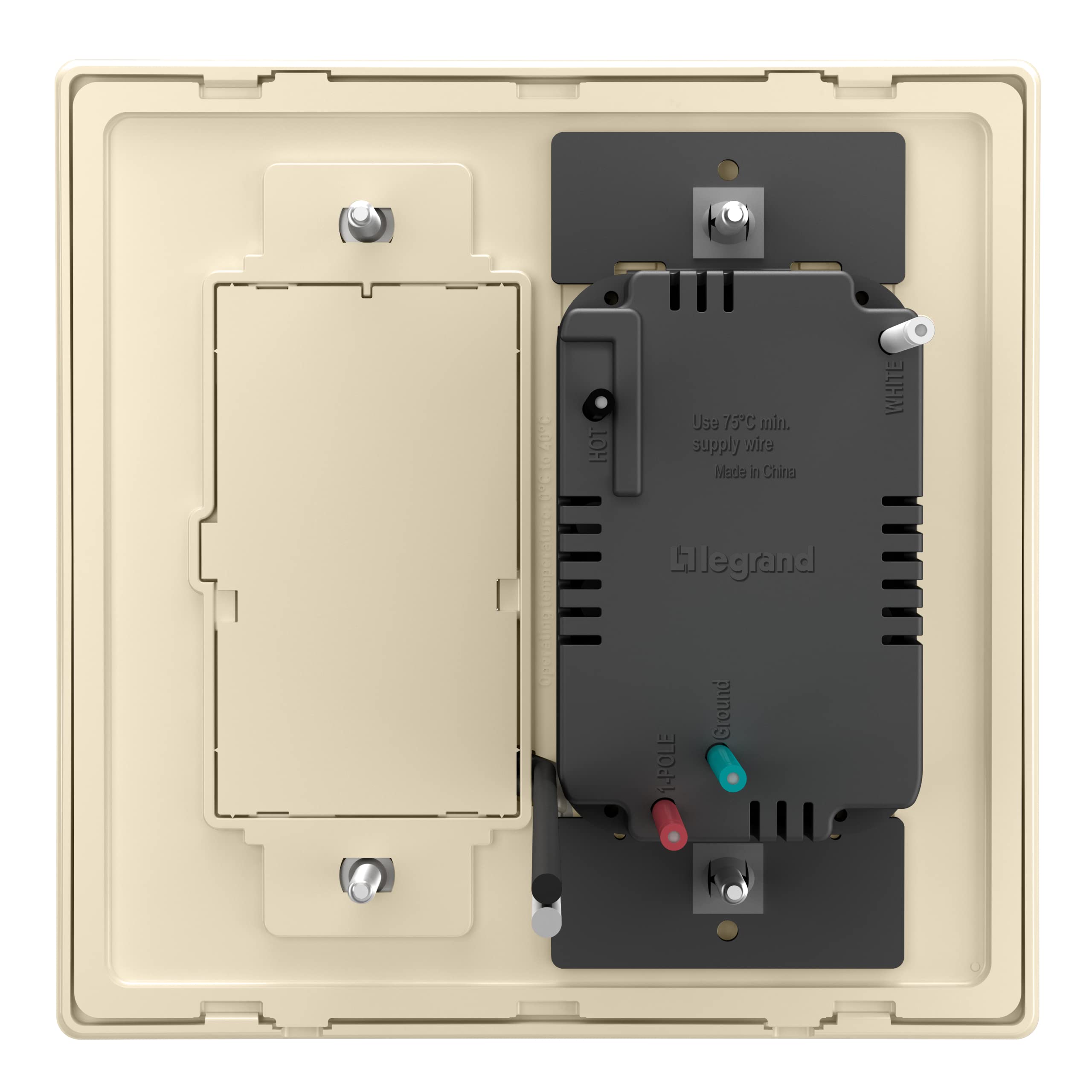 Legrand Radiant WNRH10KITLA Smart Light Switch with Netatmo Starter Kit - Tamper Resistant, Works with Alexa, Google Assistant & Apple HomeKit - Light Almond (1-Pack) - Perfect for Smart Home Automation & Voice Control