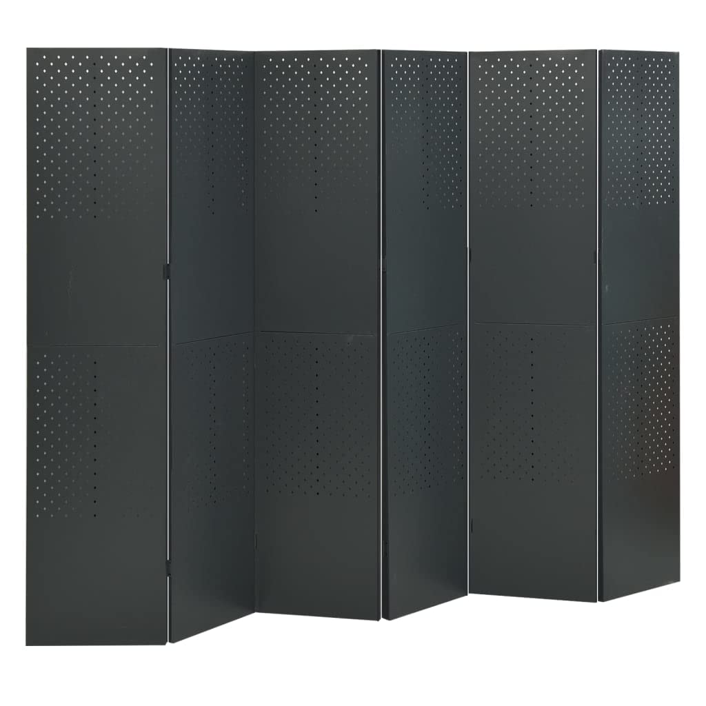 6-Panel Folding Room Divider Privacy Screen - 94.5