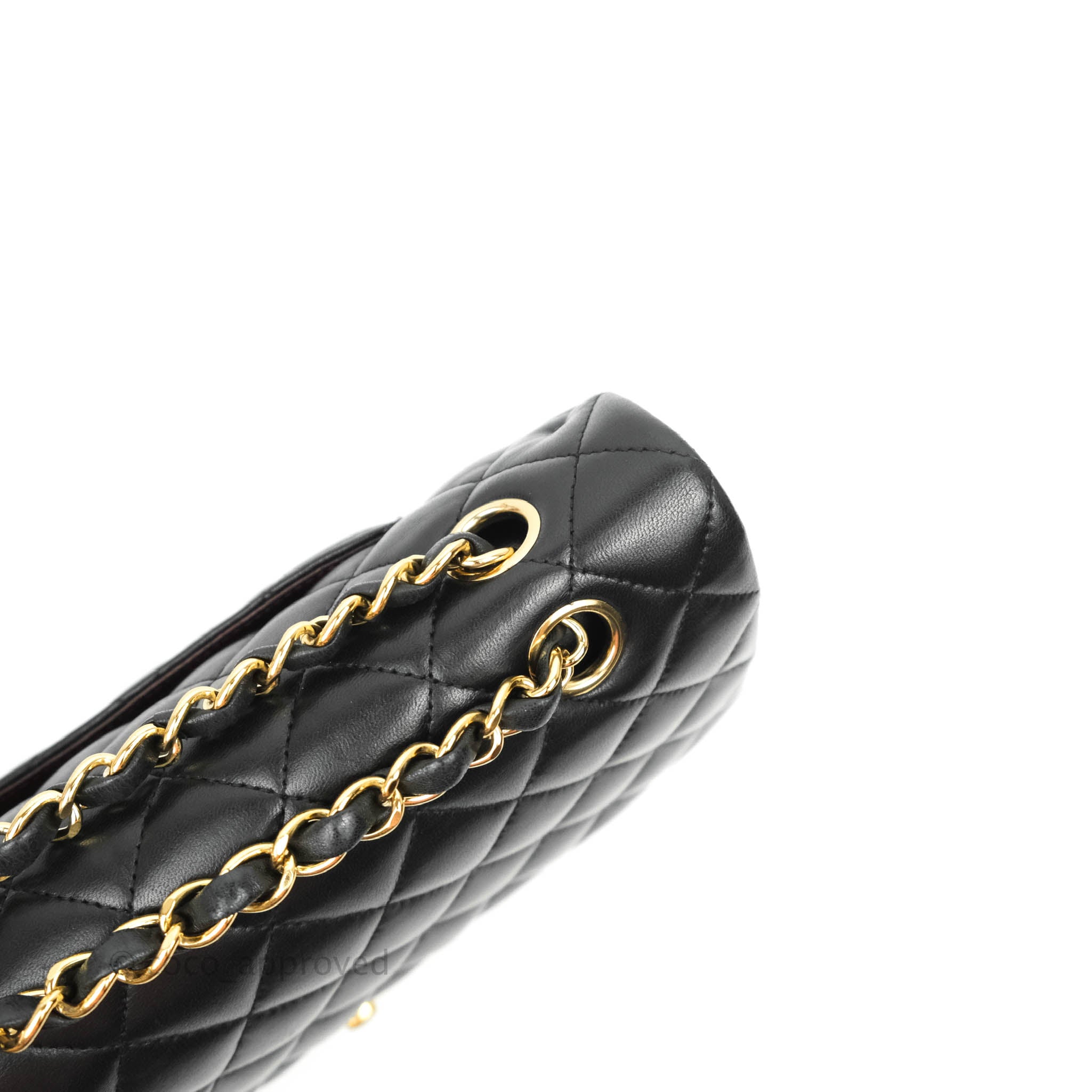 Chanel Classic Medium Double Flap Bag - Black Lambskin Leather with Gold Hardware | Luxury Handbag for Women, Perfect for Work, Evening & Special Occasions