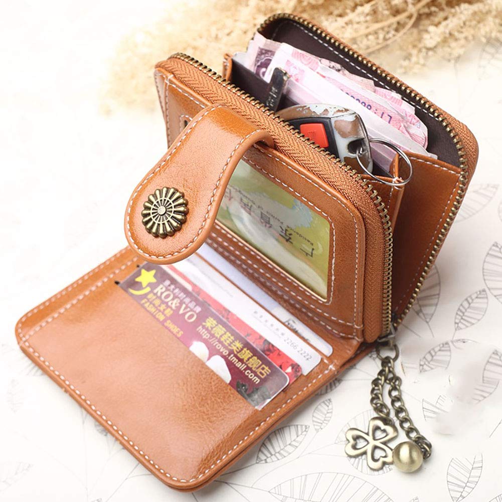 Ulalaza Slim RFID Blocking Men's Leather Card Holder - Minimalist Wallet for Credit Cards & IDs - Perfect for Travel, Business, and Everyday Use