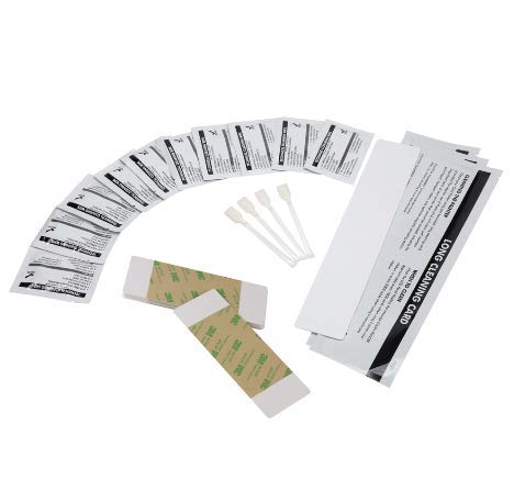 DuraClean™ DC-89200 Card Printer Cleaning Kit - 4 Swabs, 10 Pads & 10 Cards for Fargo High-Definition Printers | Printer Maintenance & Cleaning Solution for Office, ID Card & Security Badge Printing