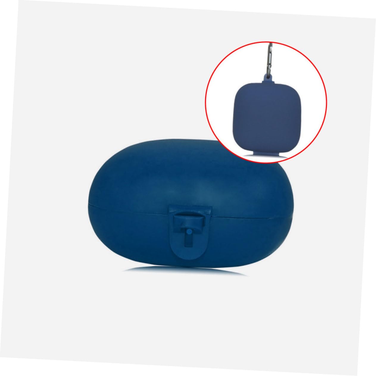 Mikikit Metal Buckle Headphone Case - Durable Silicone Cover for Earbuds with Plastic Shell, Travel-Friendly Protective Case for AirPods Pro | Perfect for Gym, Travel & Daily Commute Protection