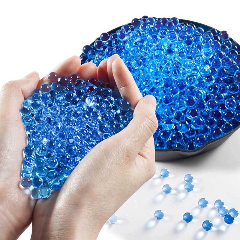 6 Packs Blue Gel Ball Water Beads 9-11mm for Sensory Play, Kids Party Favors, Home Decoration & Stress Relief
