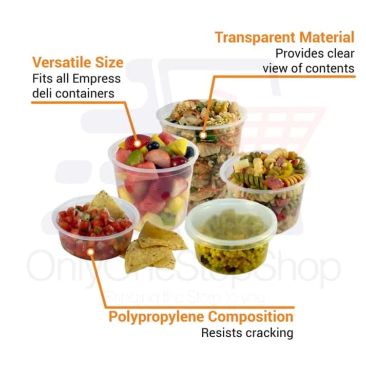 40-Pack Heavyweight 86oz Clear Disposable Round Food Storage Containers with Lids - BPA-Free, Leak Proof & Microwave Safe - Ideal for Meal Prep, Takeout & Restaurant Use